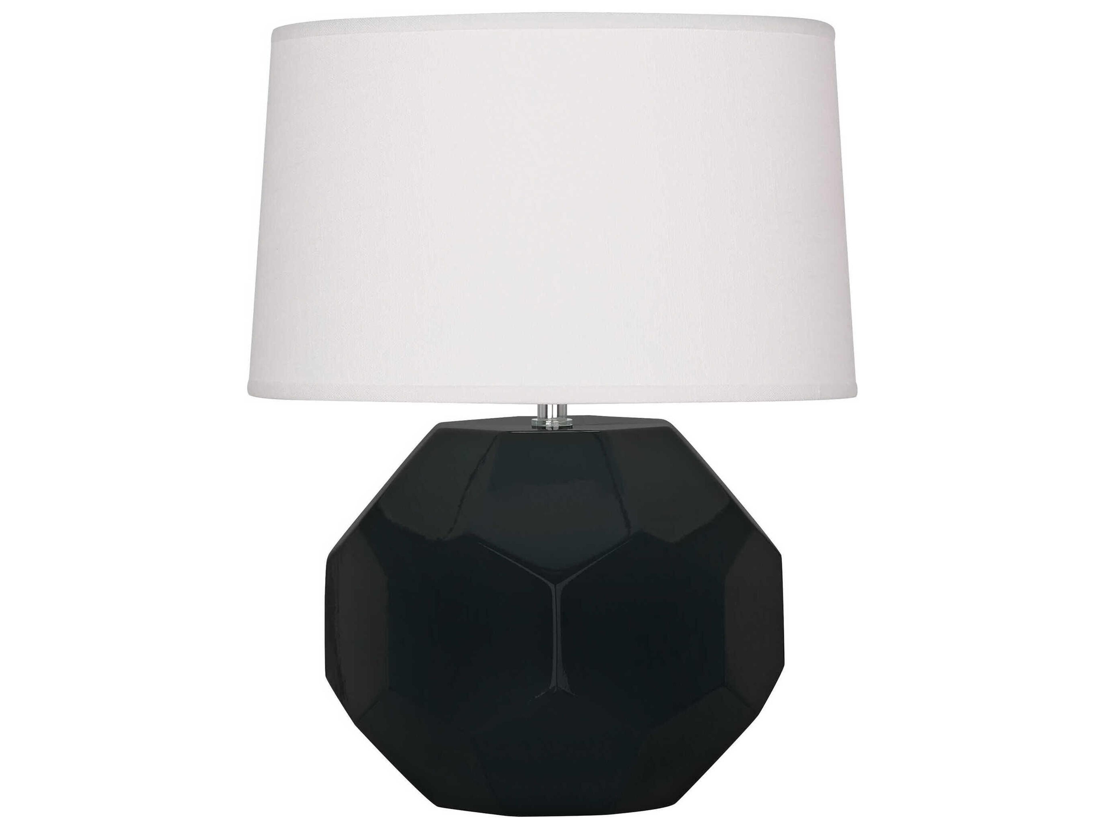 Franklin Obsidian Glazed Black Table Lamp
