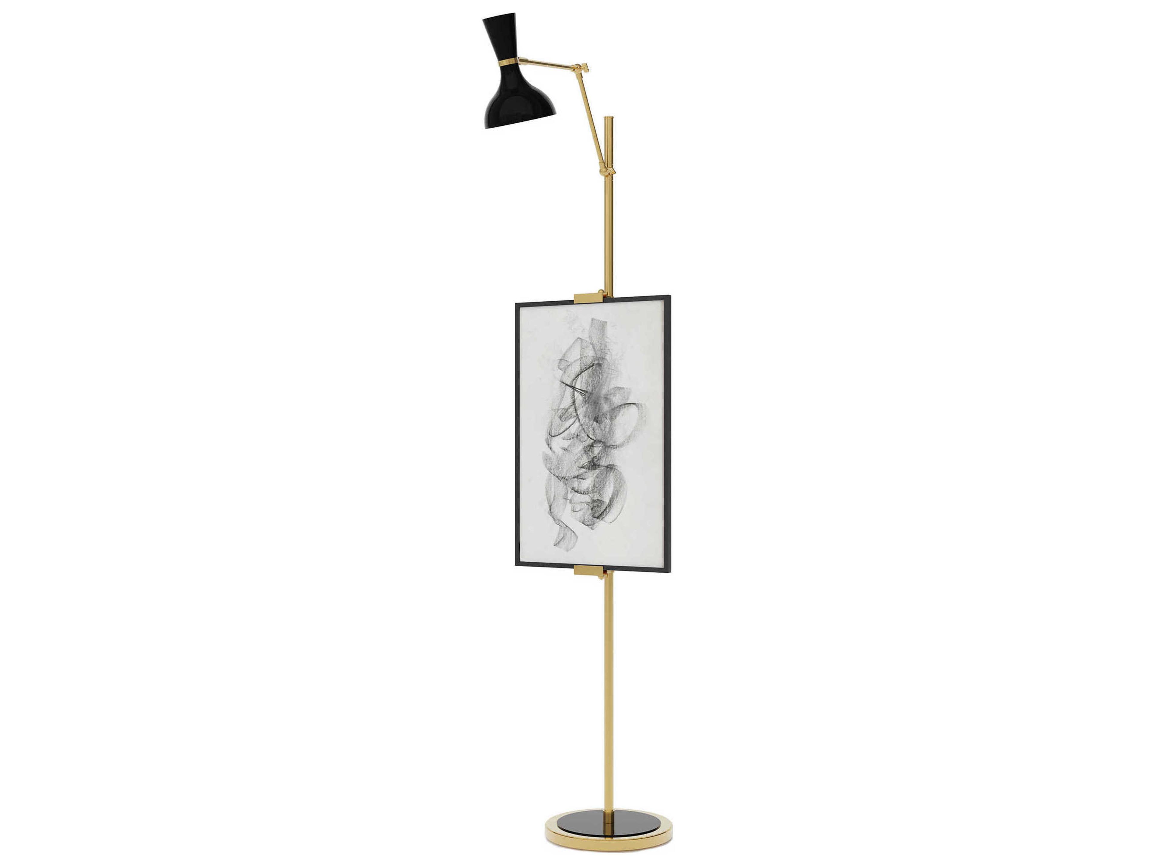 Clare Obsidian Black Floor Lamp
