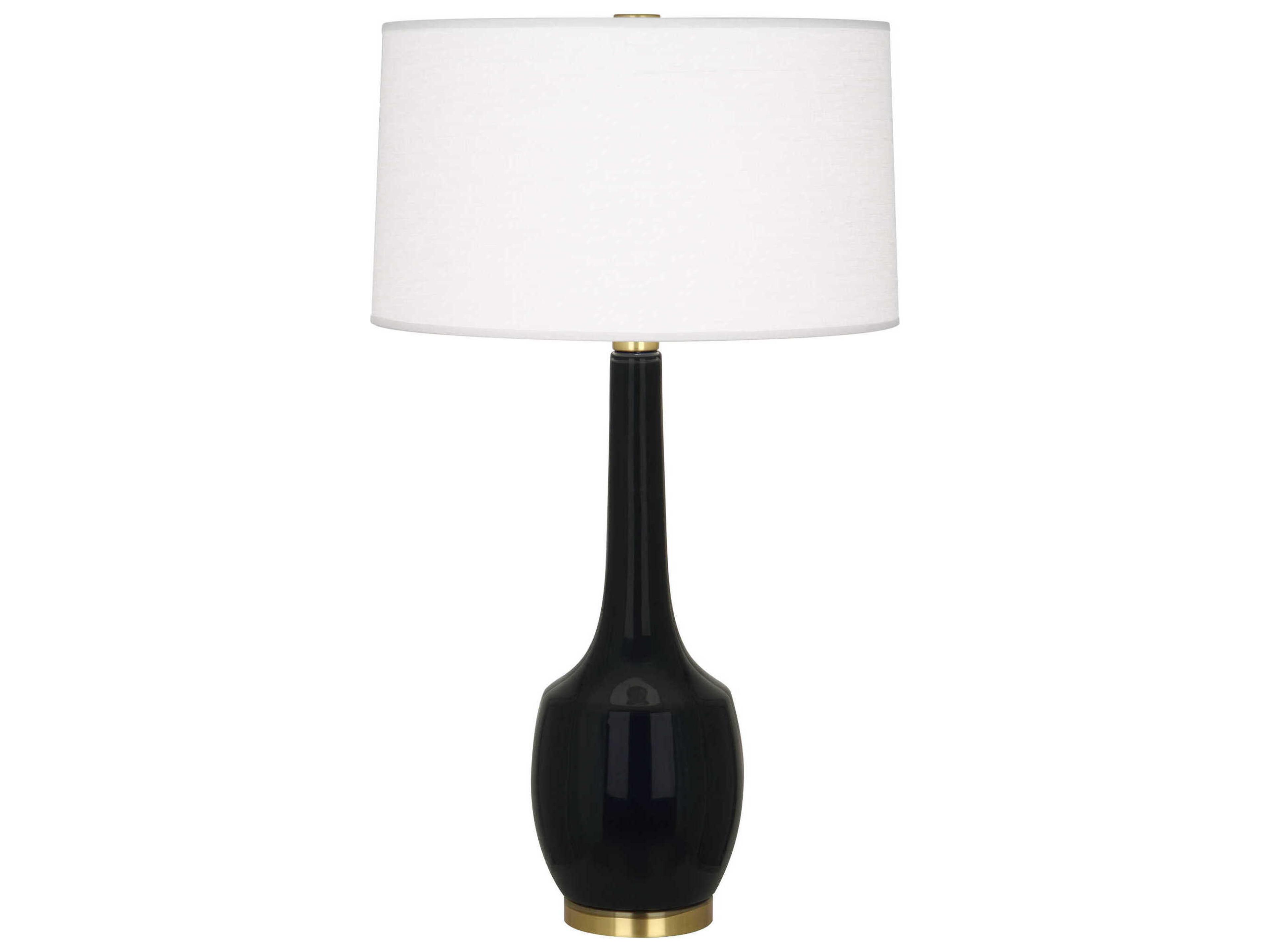 Delilah Obsidian Glazed Black Buffet Lamp