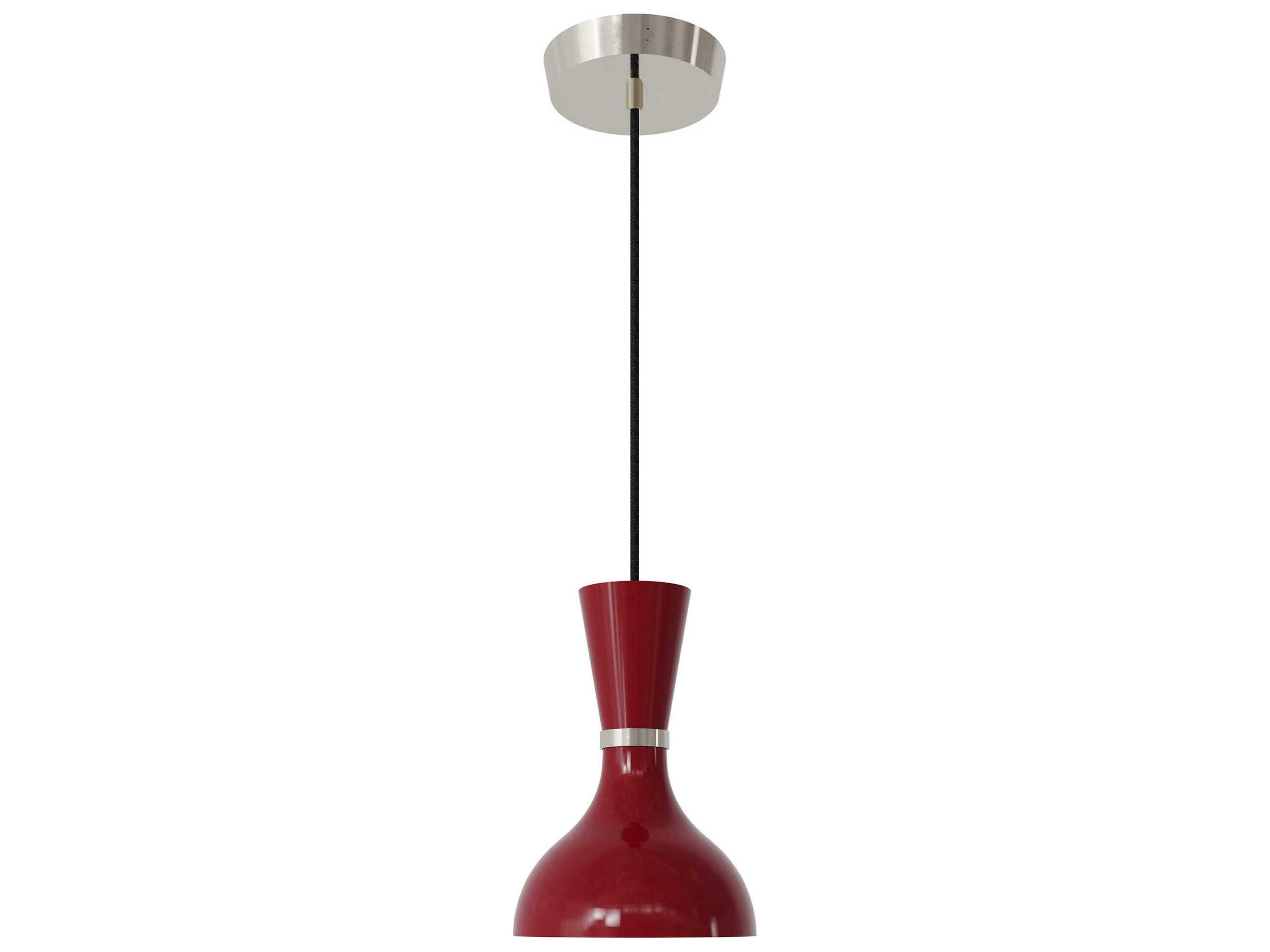 Robert Abbey Clare 1-Light Oxblood Red Mini Pendant
