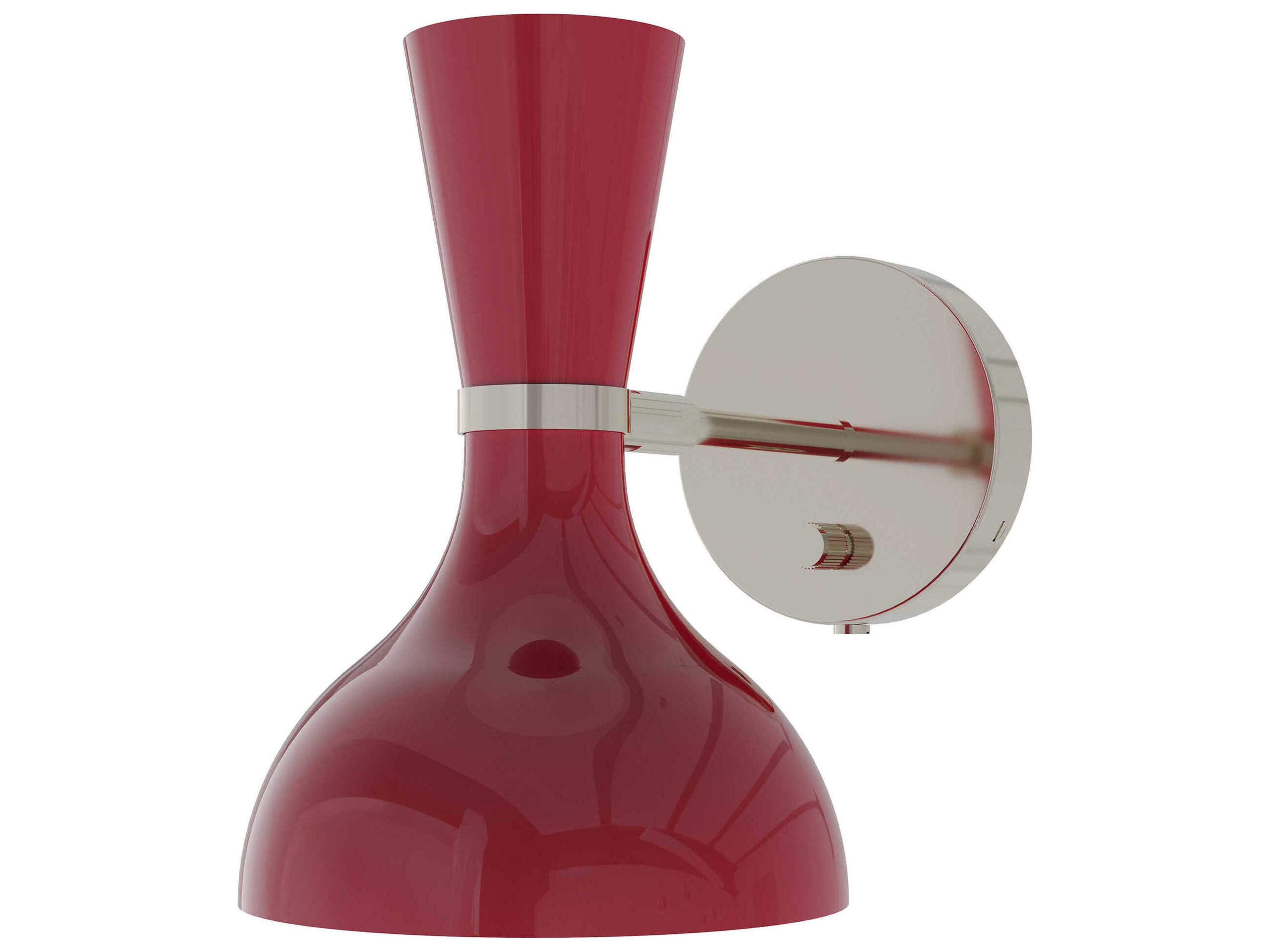 Robert Abbey Clare 1-Light Oxblood Red Wall Sconce