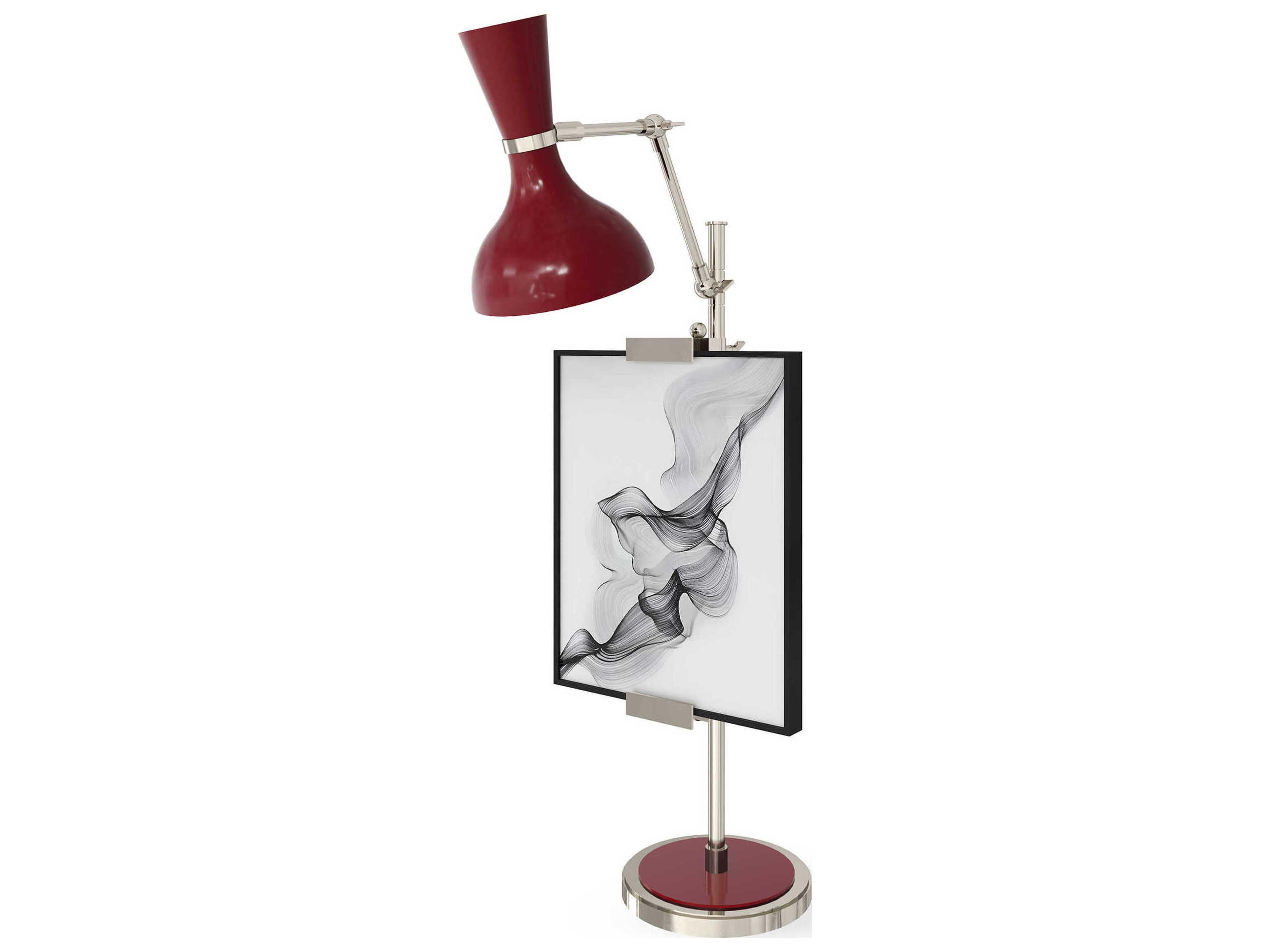 Robert Abbey Clare Oxblood Red Buffet Lamp