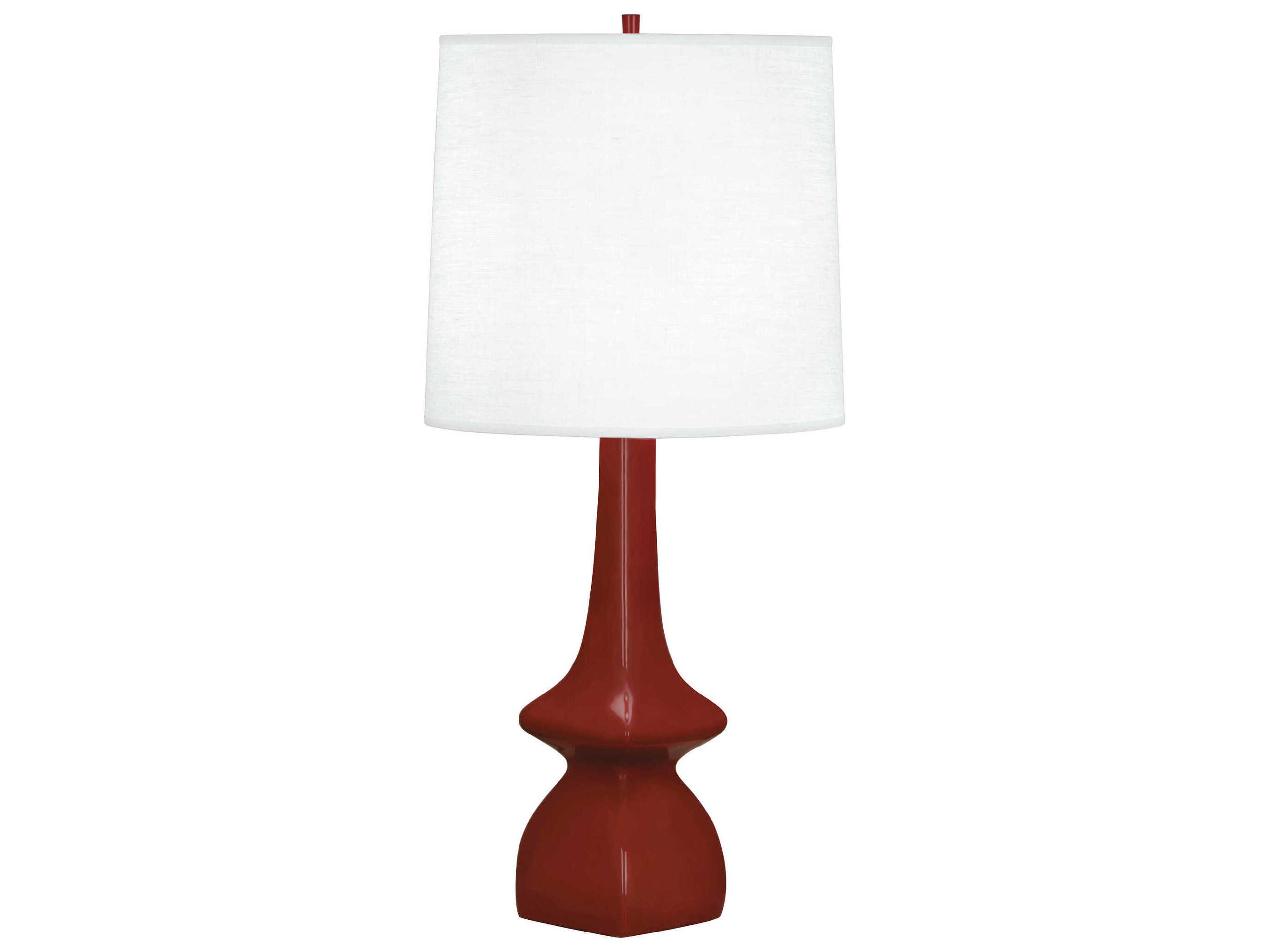 Jasmine Oxblood Glazed Red Buffet Lamp