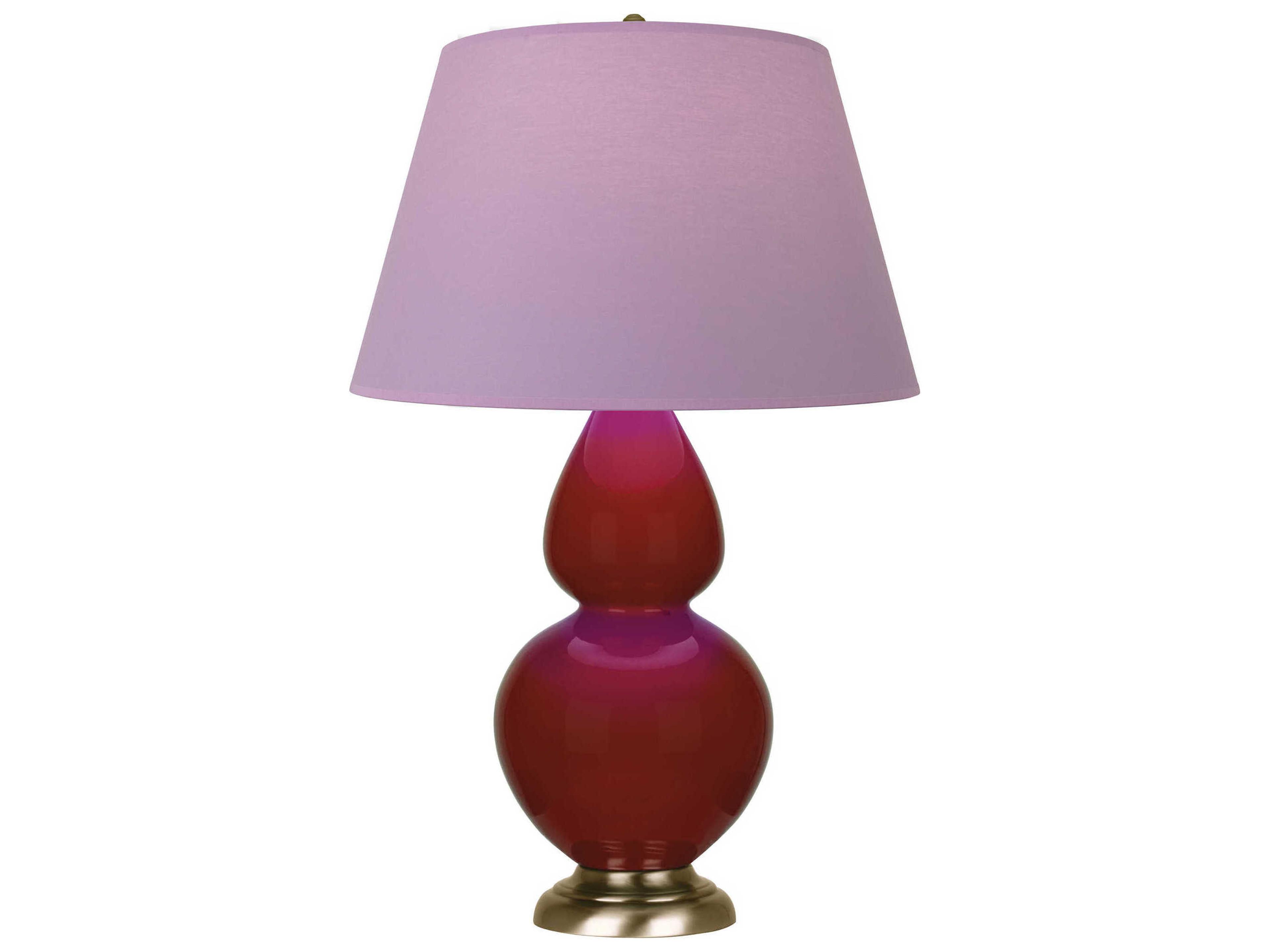 Robert Abbey Double Gourd Oxblood Glazed Red Buffet Lamp