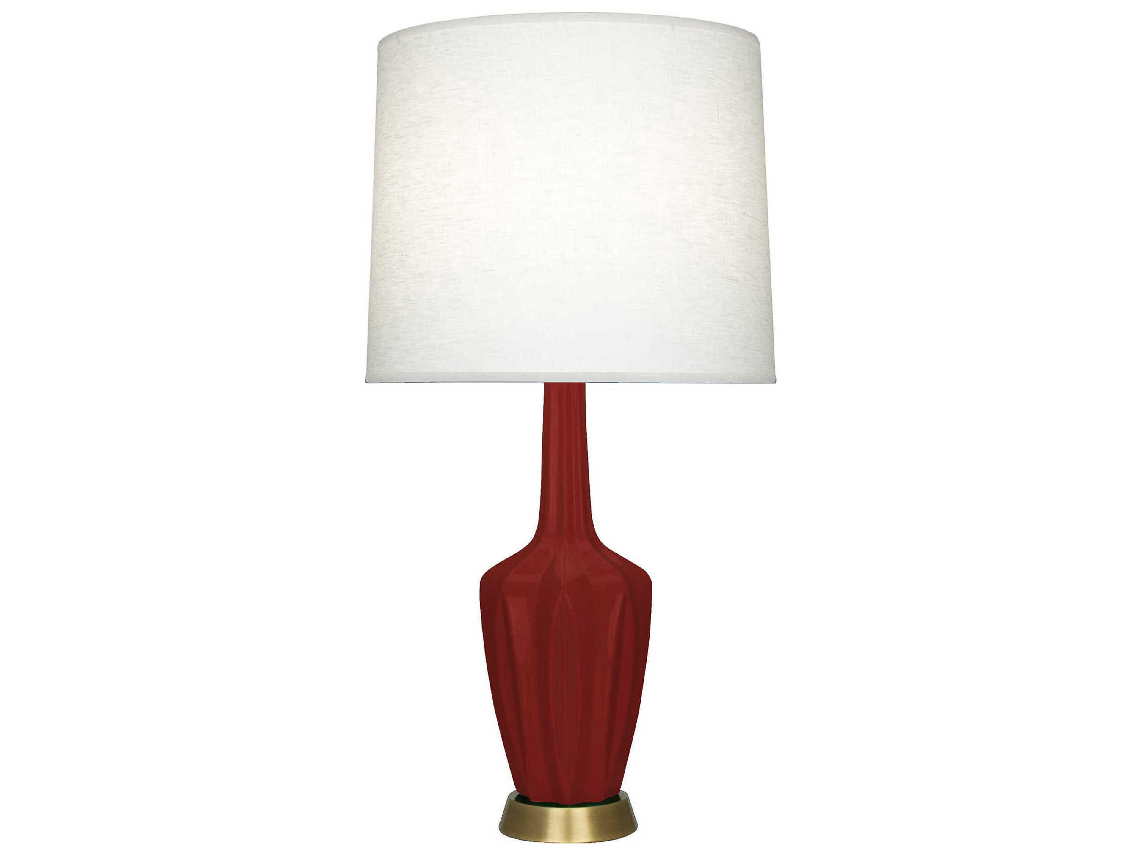 Robert Abbey Emma Oxblood Glazed Red Buffet Lamp