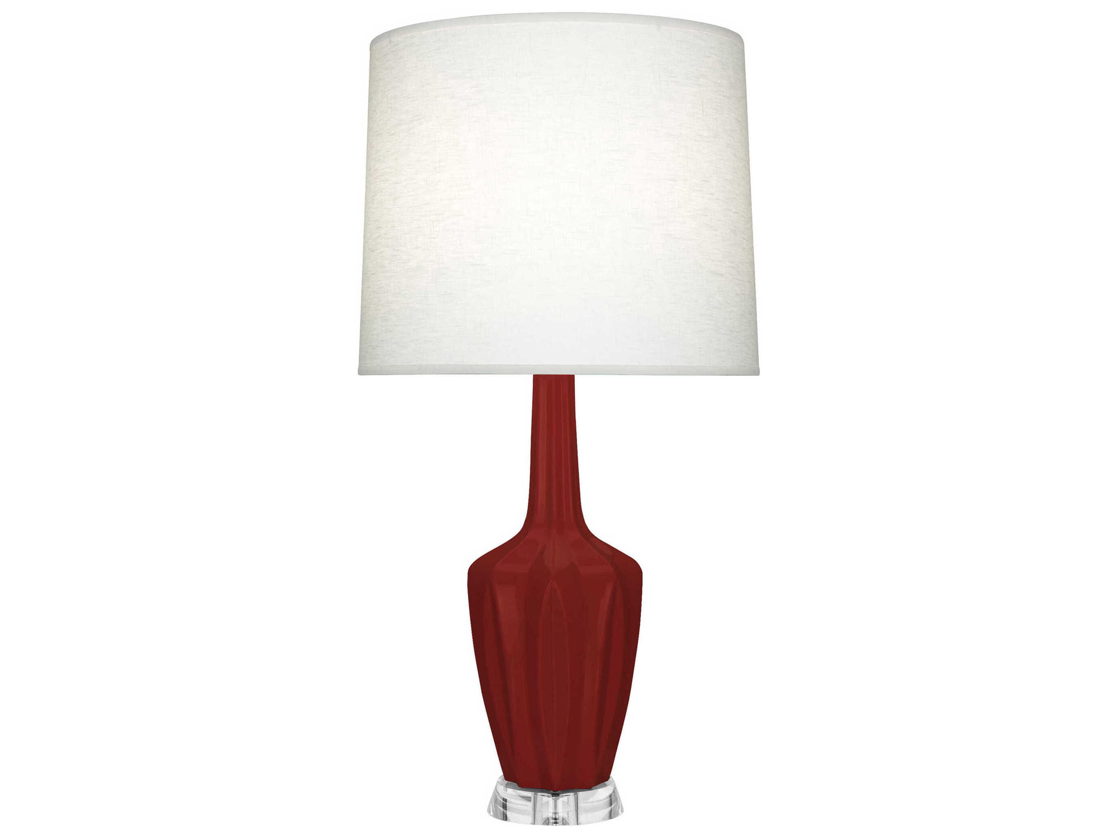 Emma Oxblood Glazed Red Buffet Lamp