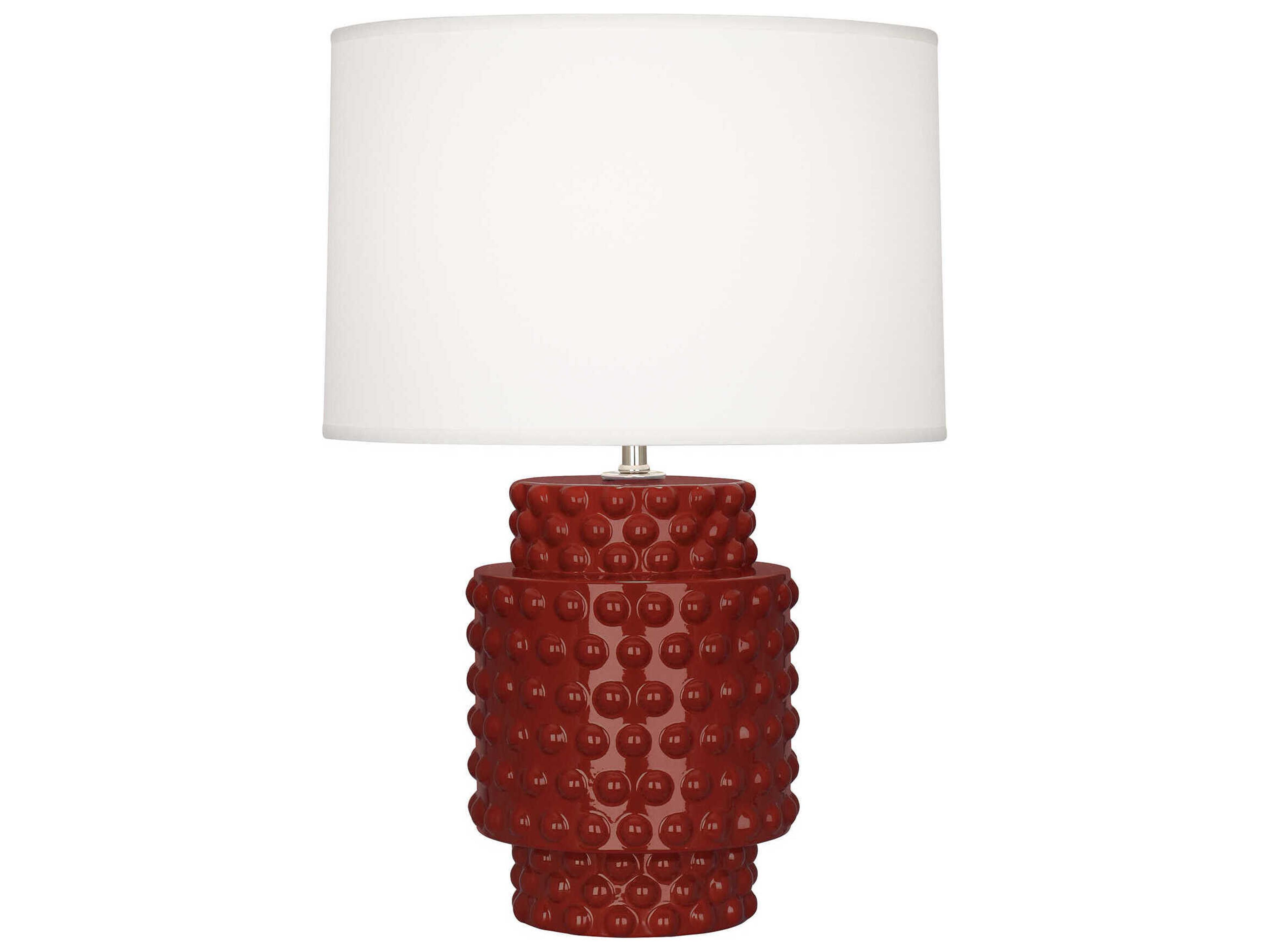 Dolly Oxblood Glazed Textured Table Lamp