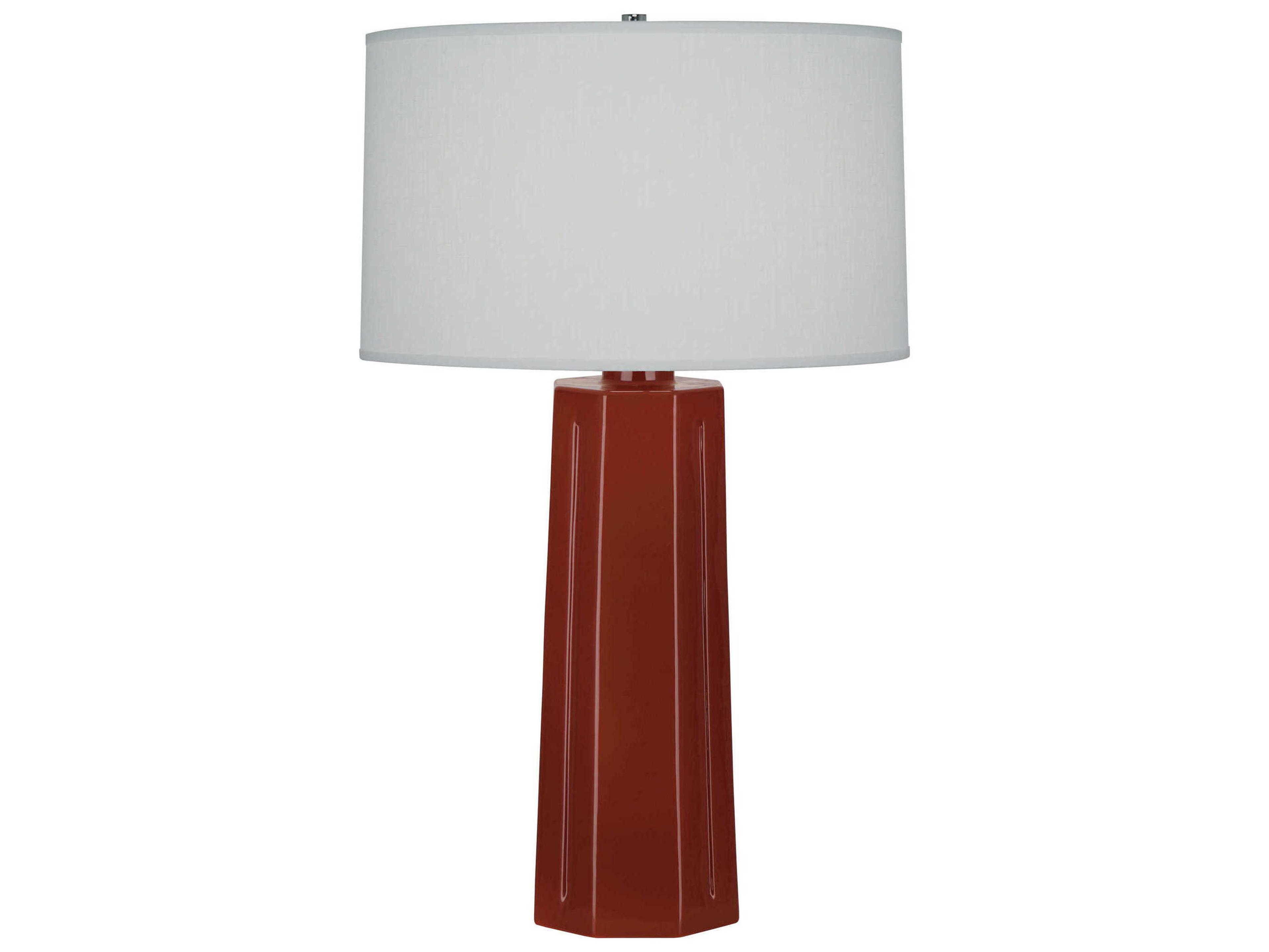 Mason Oxblood Glazed Red Buffet Lamp