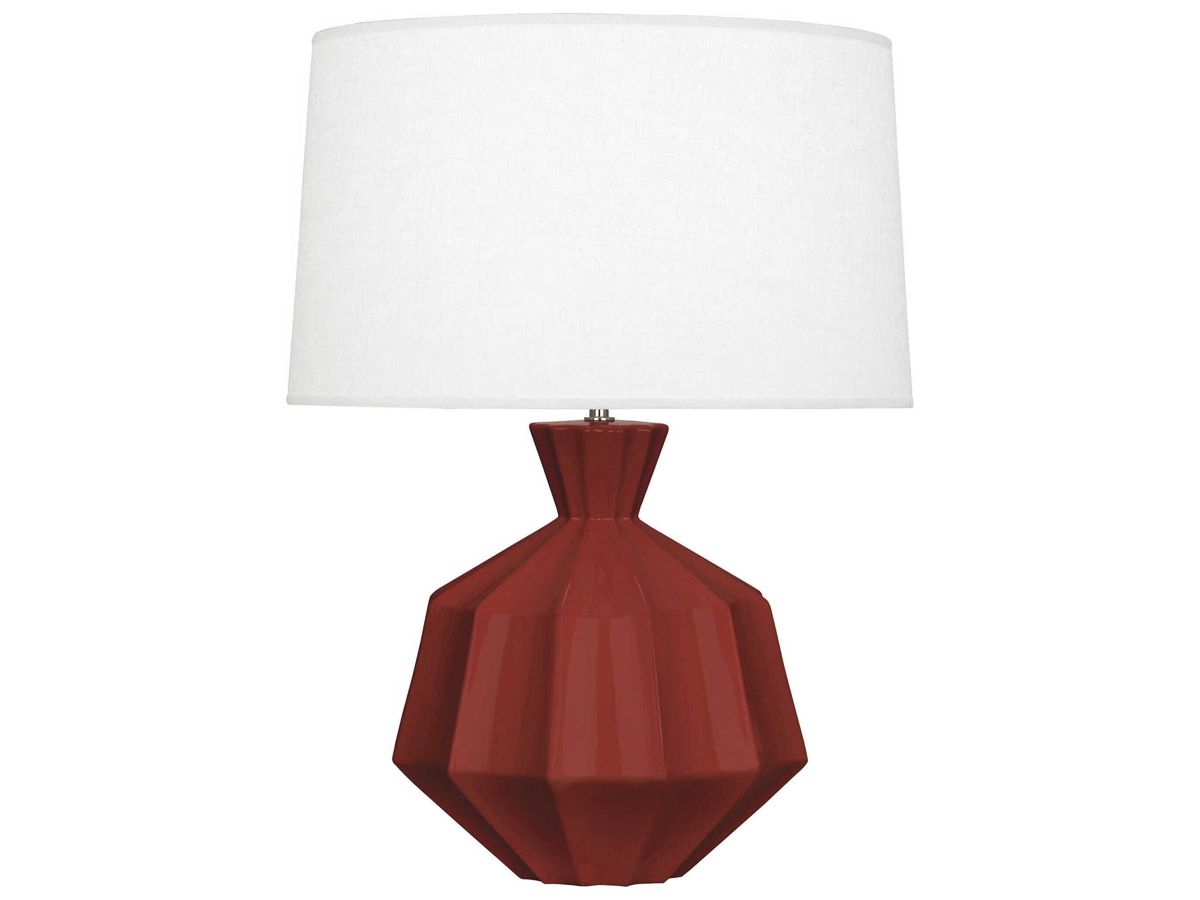 Orion Oxblood Glazed Red Buffet Lamp