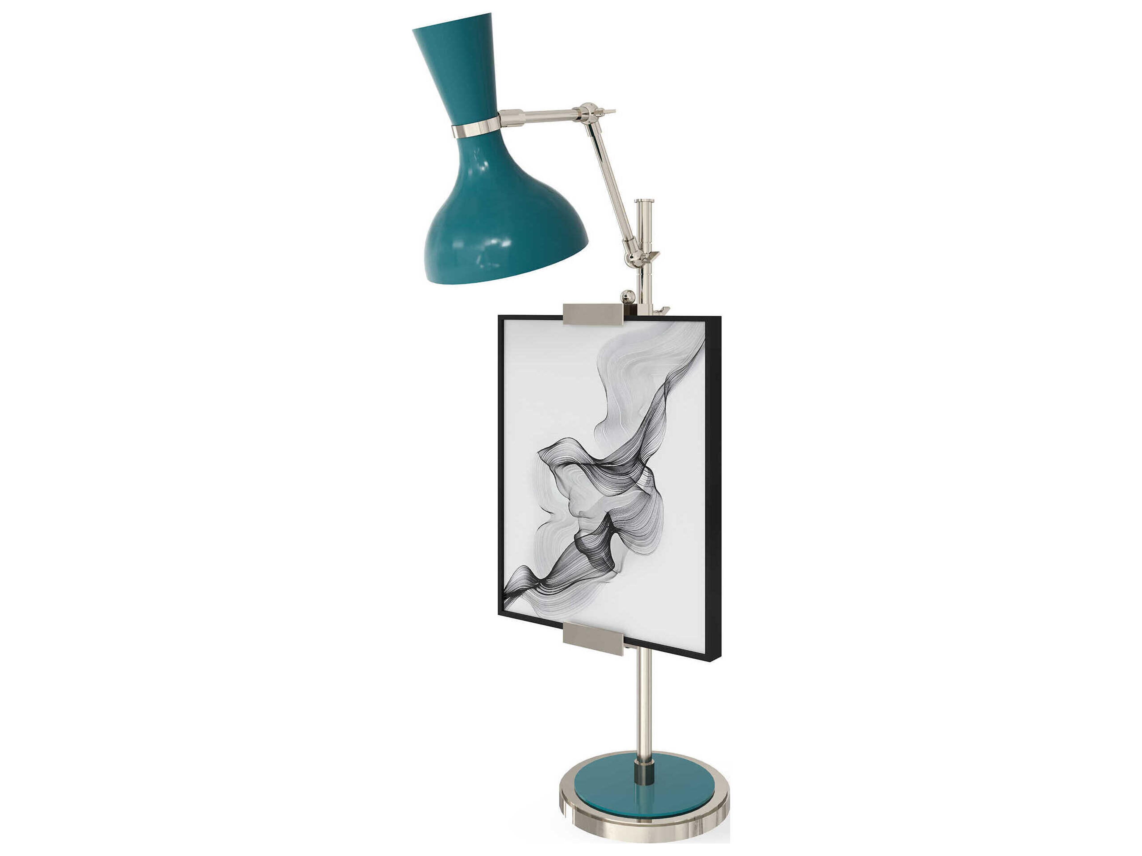 Robert Abbey Clare Peacock Green Buffet Lamp