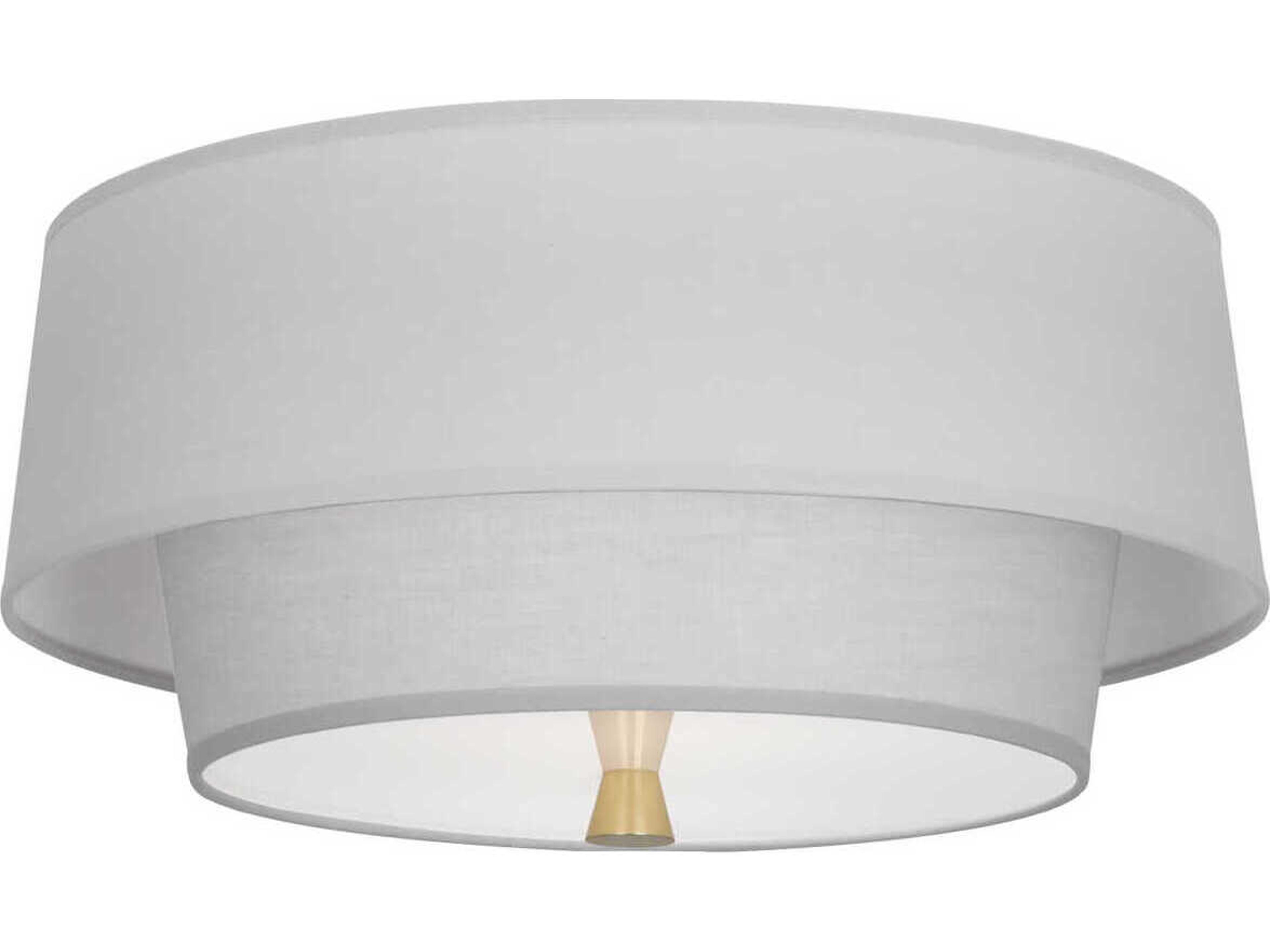 Decker 2-Light Pearl Gray Flush Mount