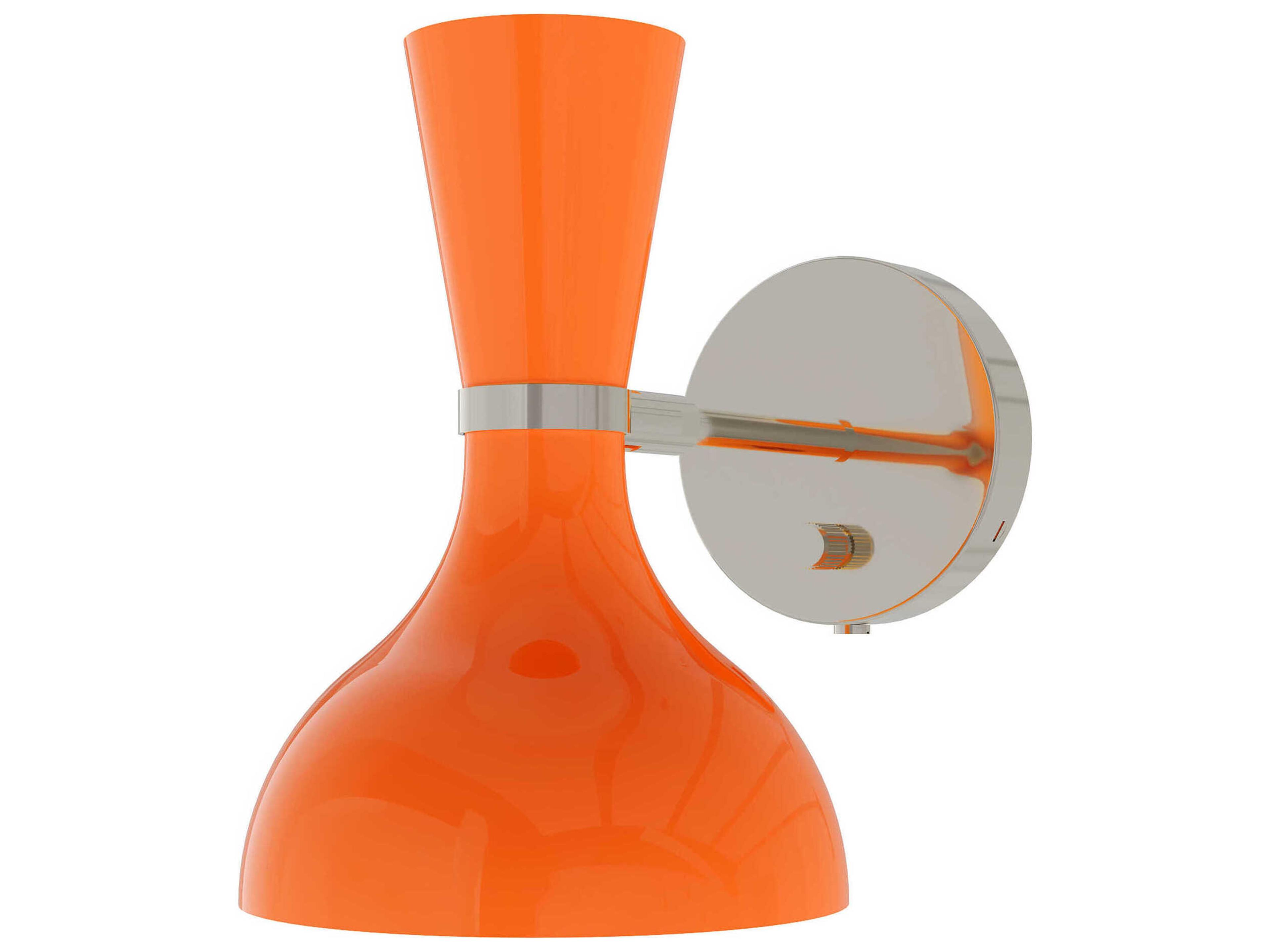 Robert Abbey Clare 1-Light Pumpkin Orange Wall Sconce