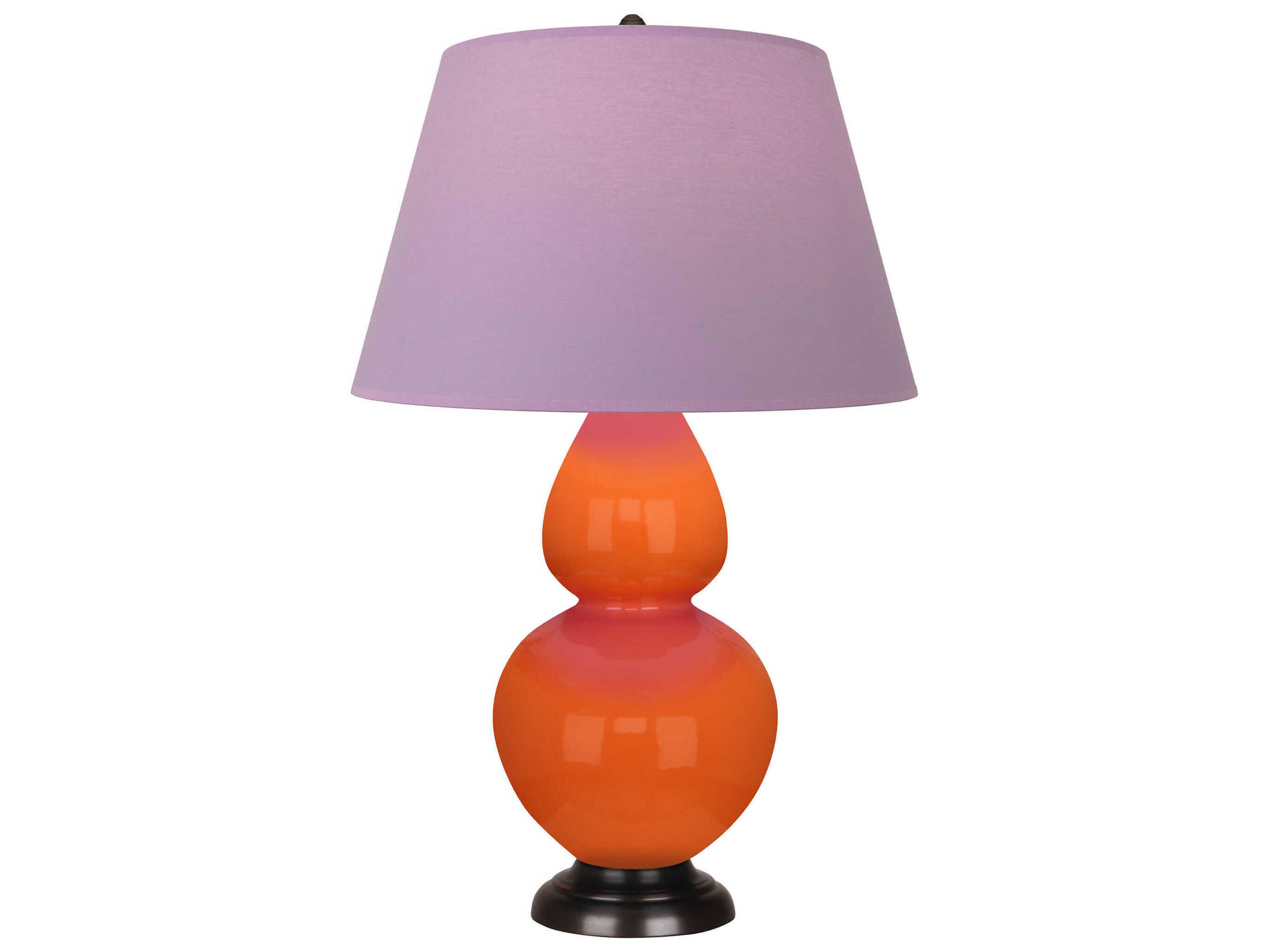 Robert Abbey Double Gourd Pumpkin Glazed Orange Buffet Lamp