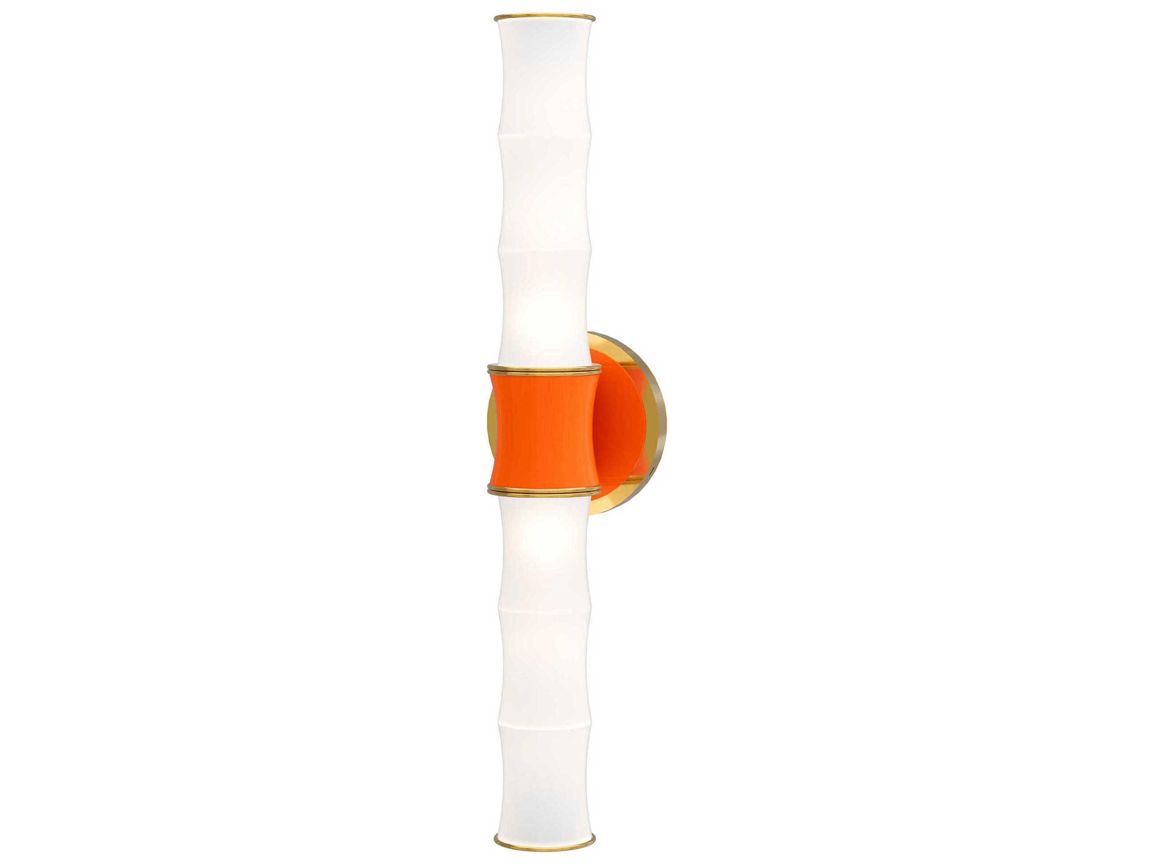 Kane 2-Light Pumpkin Orange Wall Sconce
