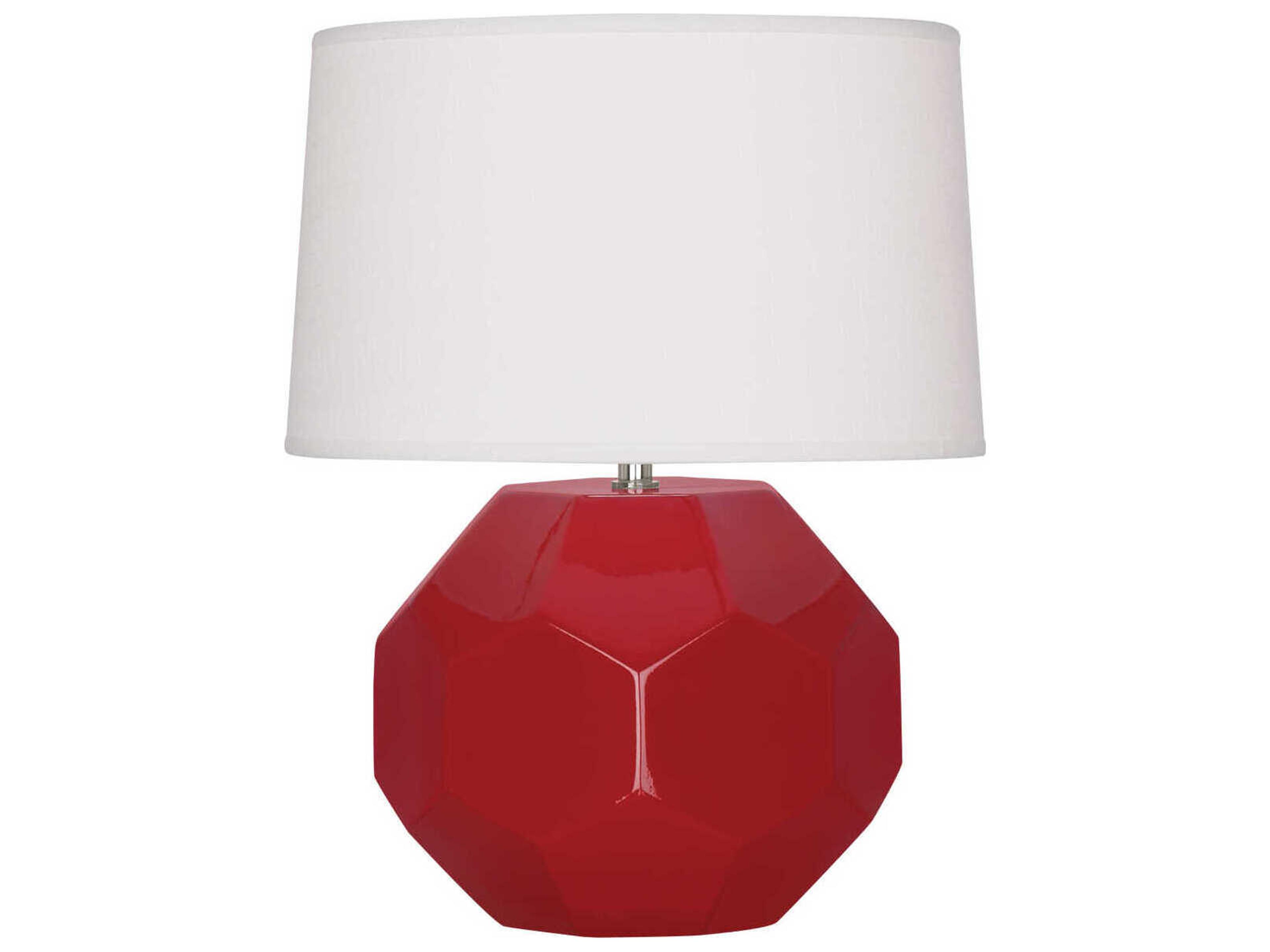 Franklin Ruby Red Glazed Table Lamp