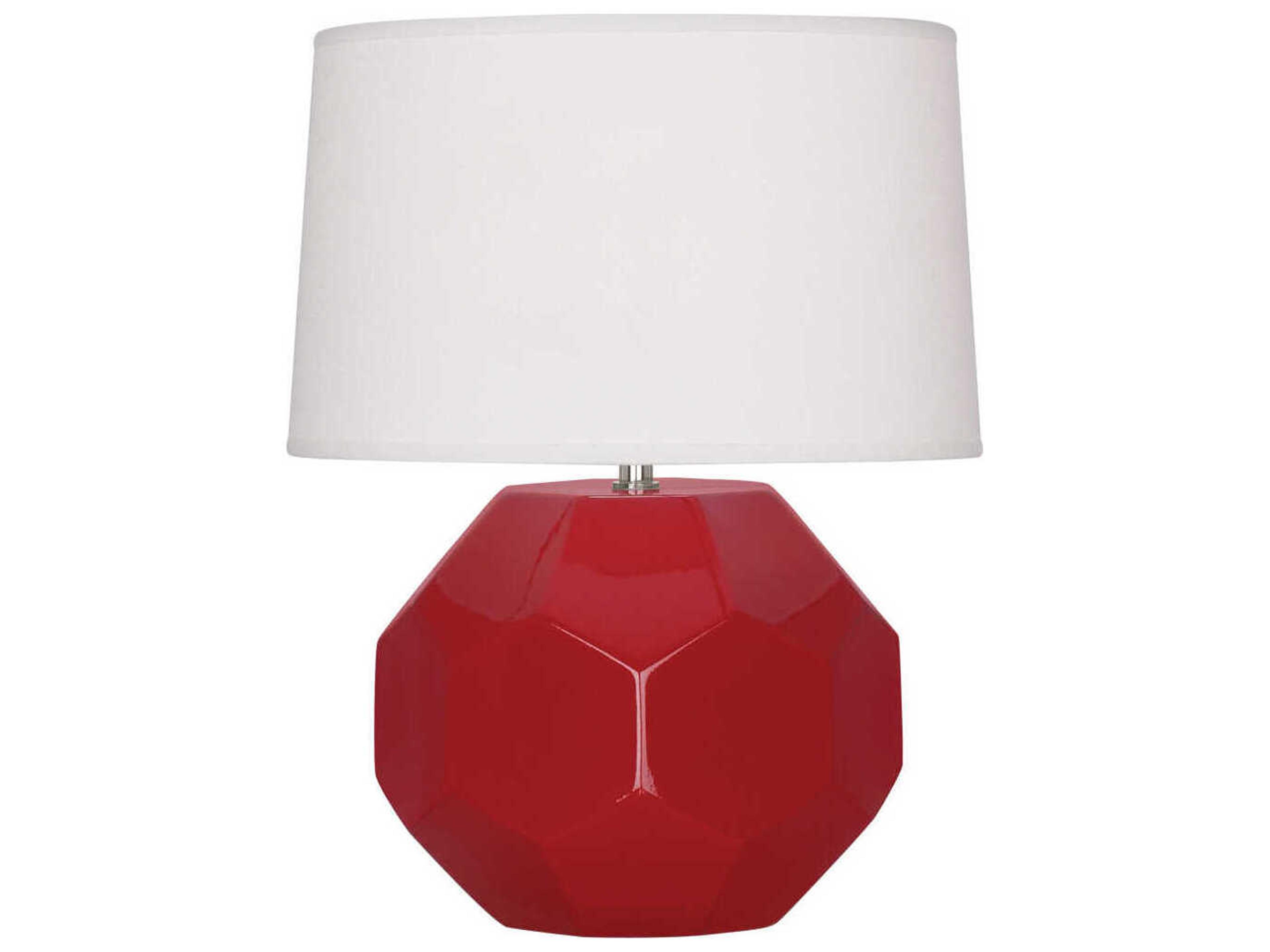 Franklin Ruby Red Glazed Table Lamp