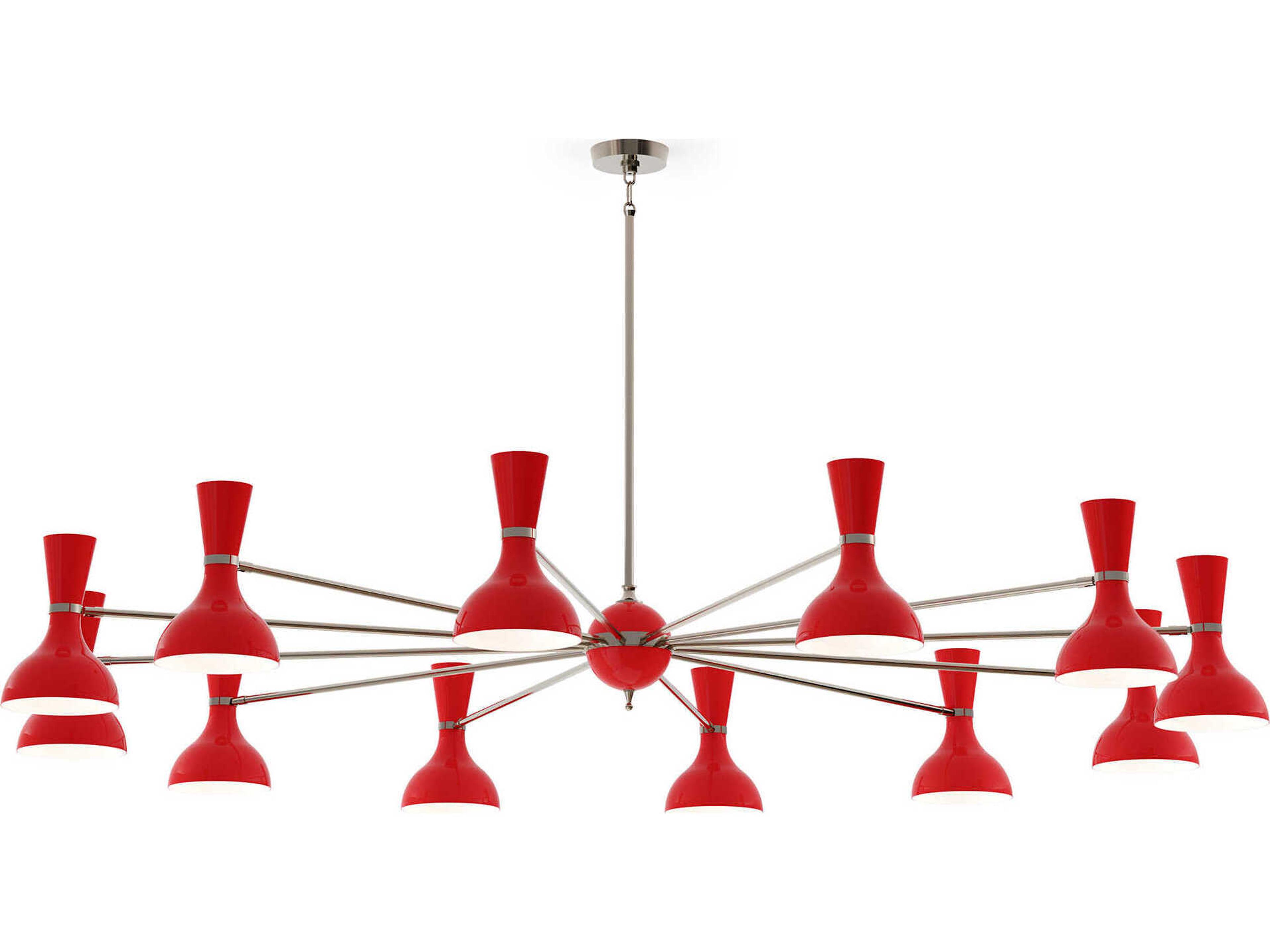 Robert Abbey Clare 12-Light Ruby Red Chandelier