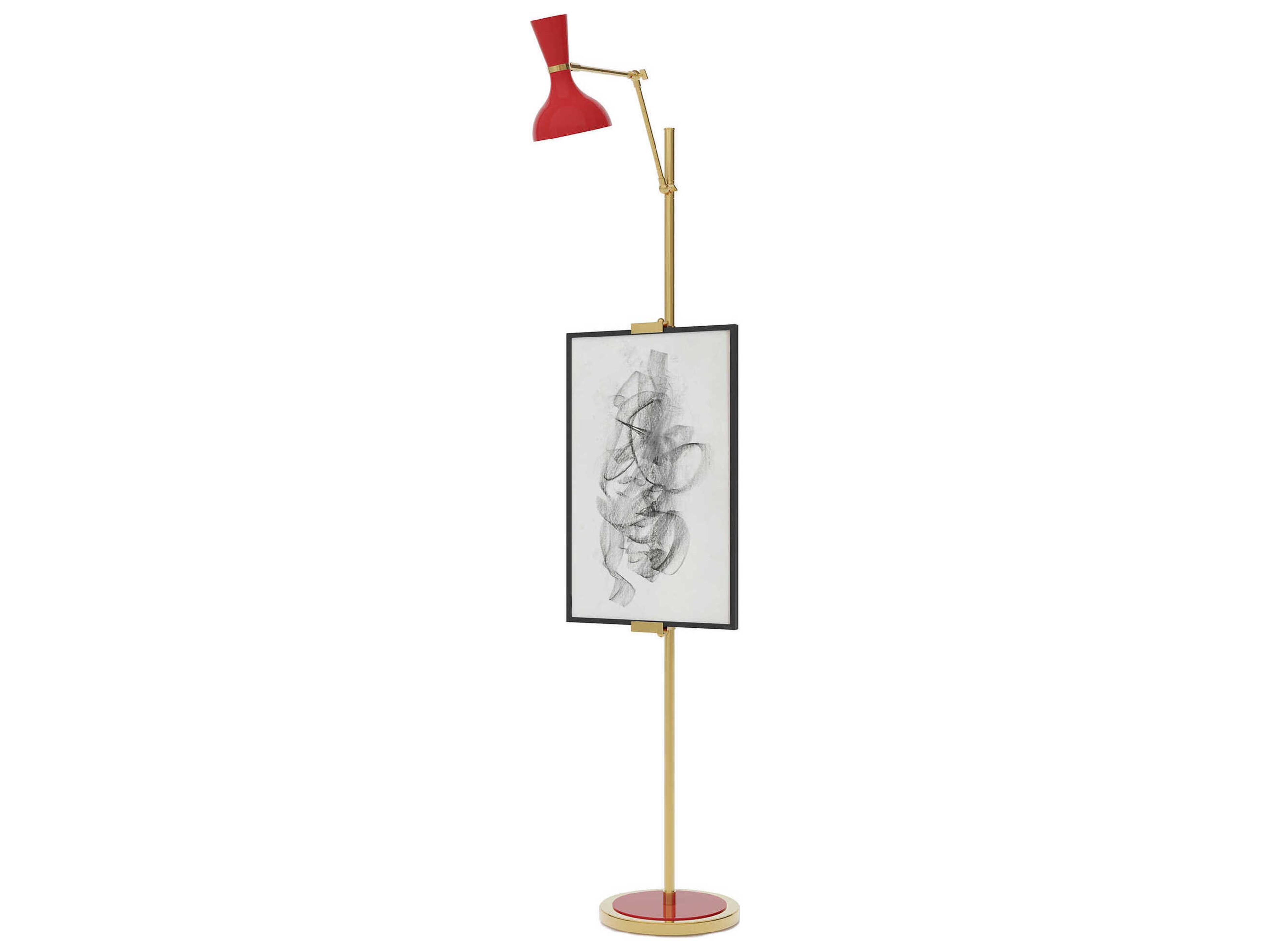 Clare Ruby Red Floor Lamp