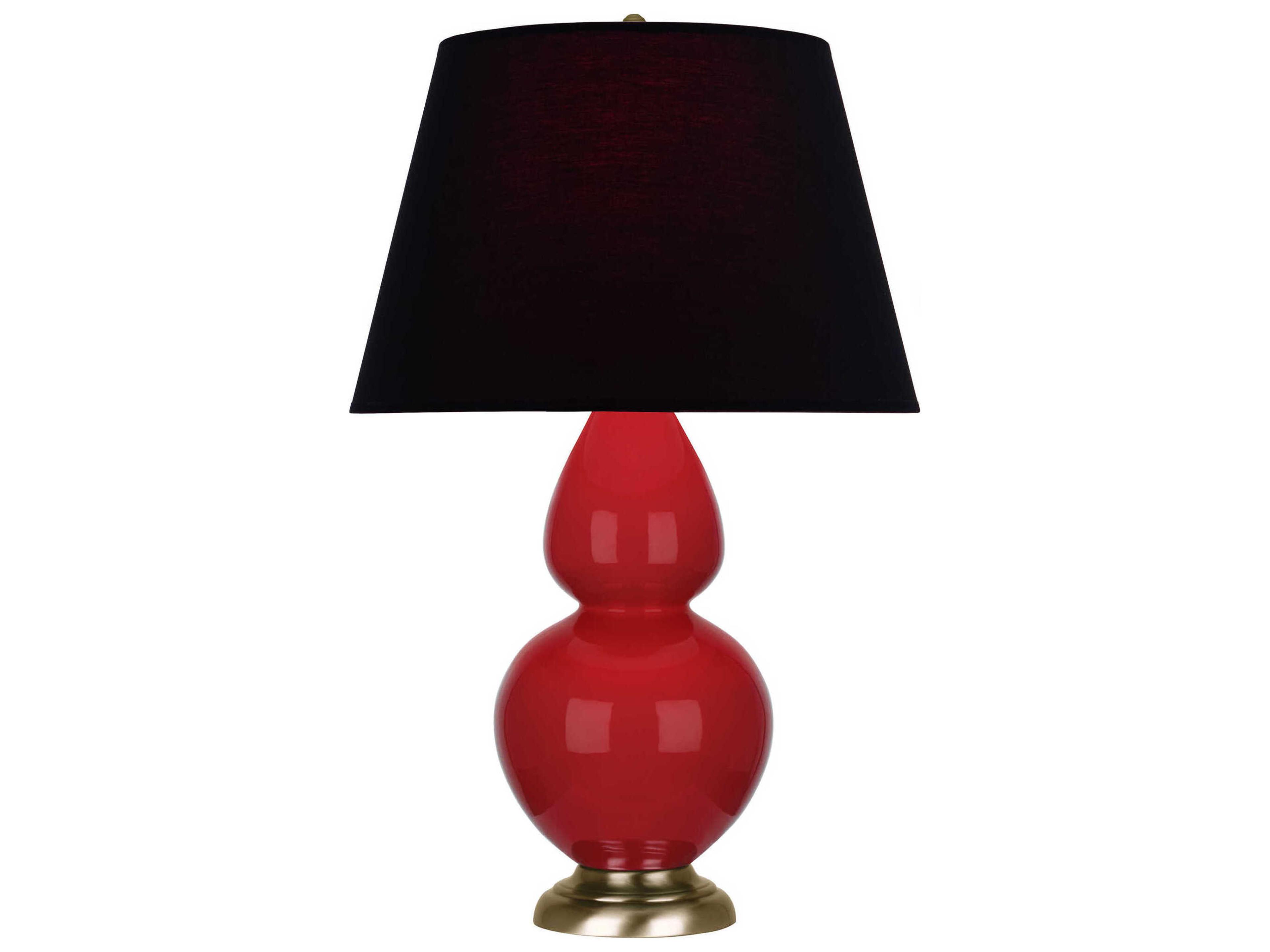 Robert Abbey Double Gourd Ruby Red Glazed Buffet Lamp