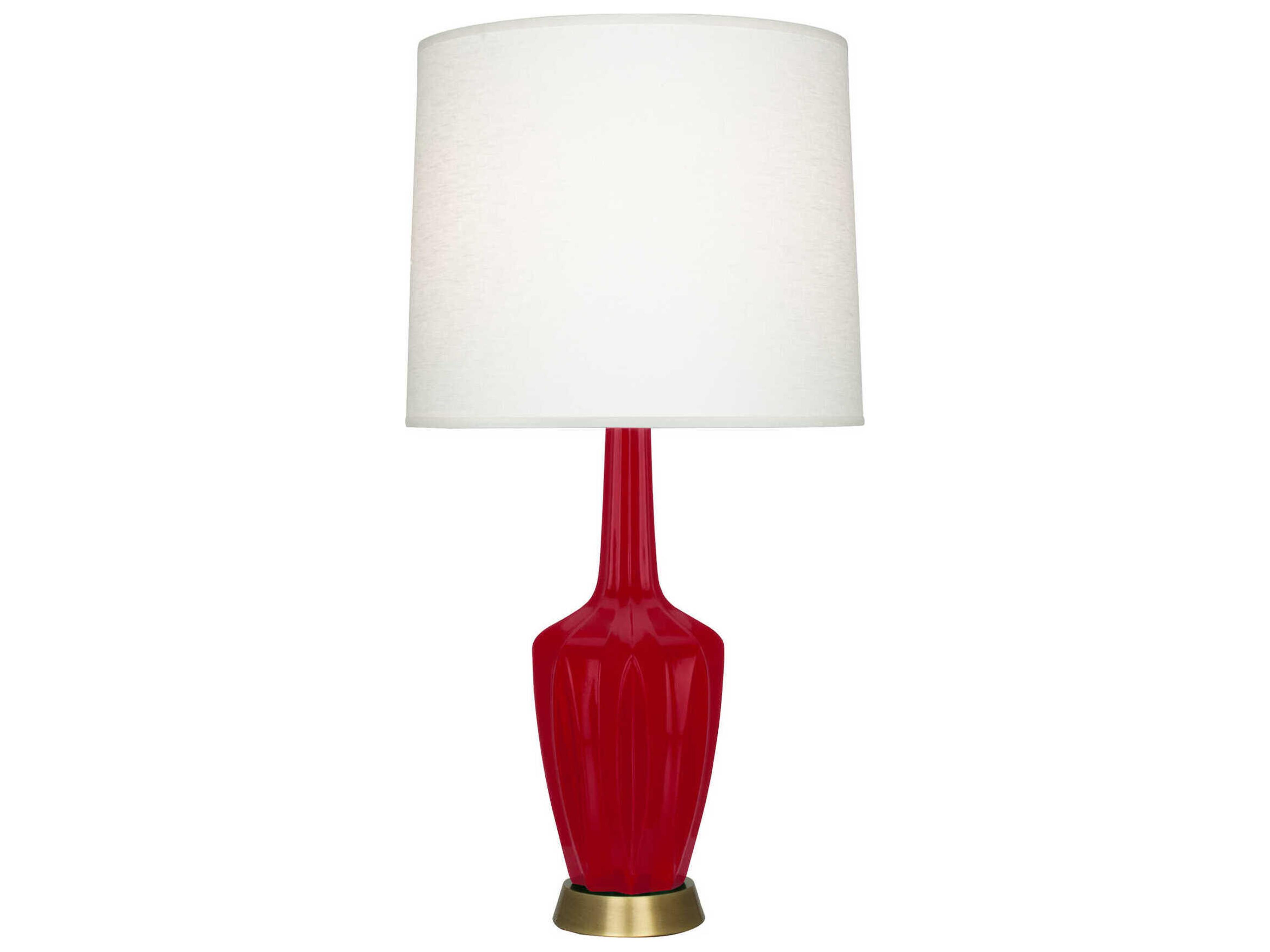 Robert Abbey Emma Ruby Red Glazed Buffet Lamp