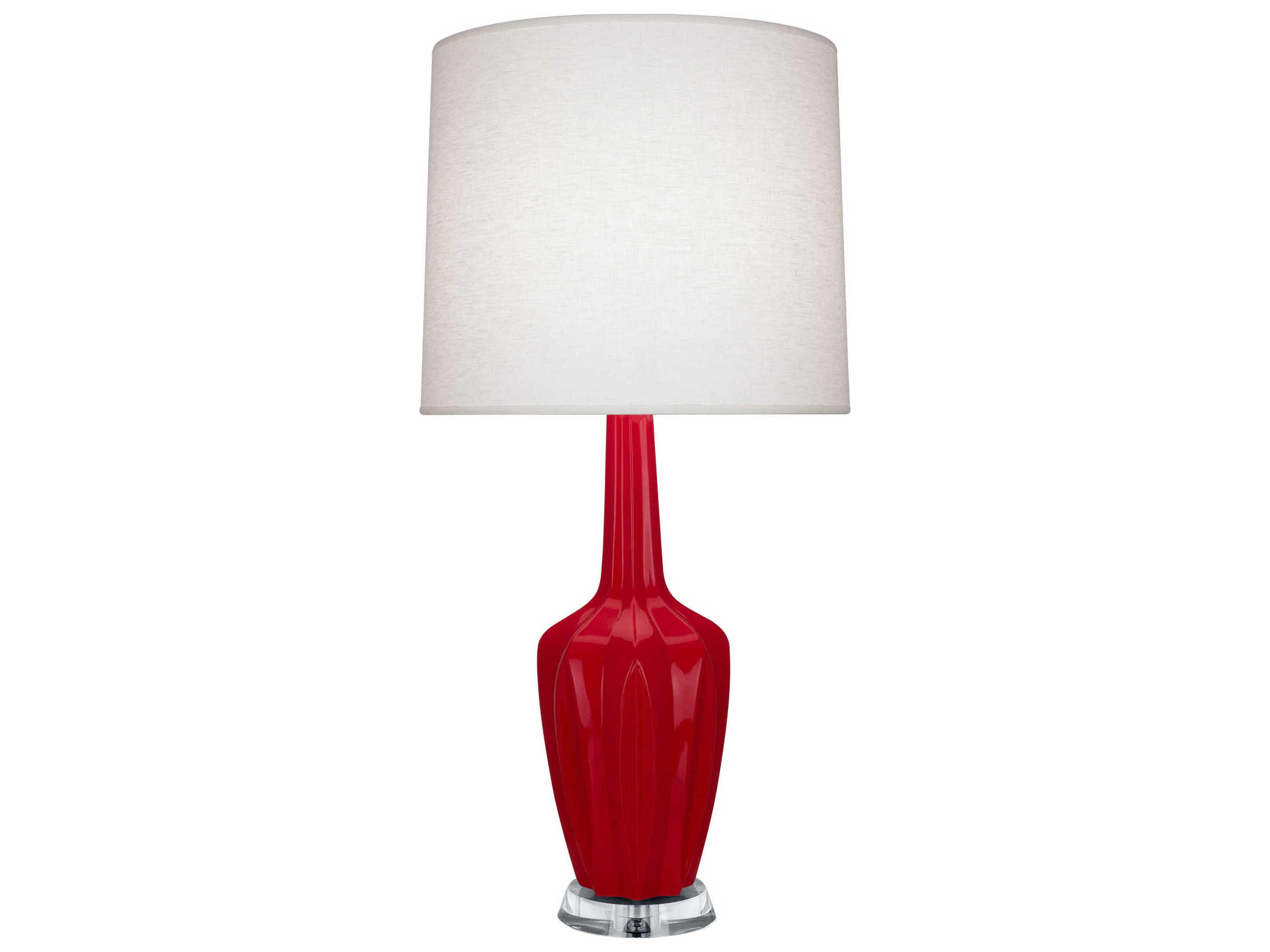 Emma Ruby Red Glazed Buffet Lamp