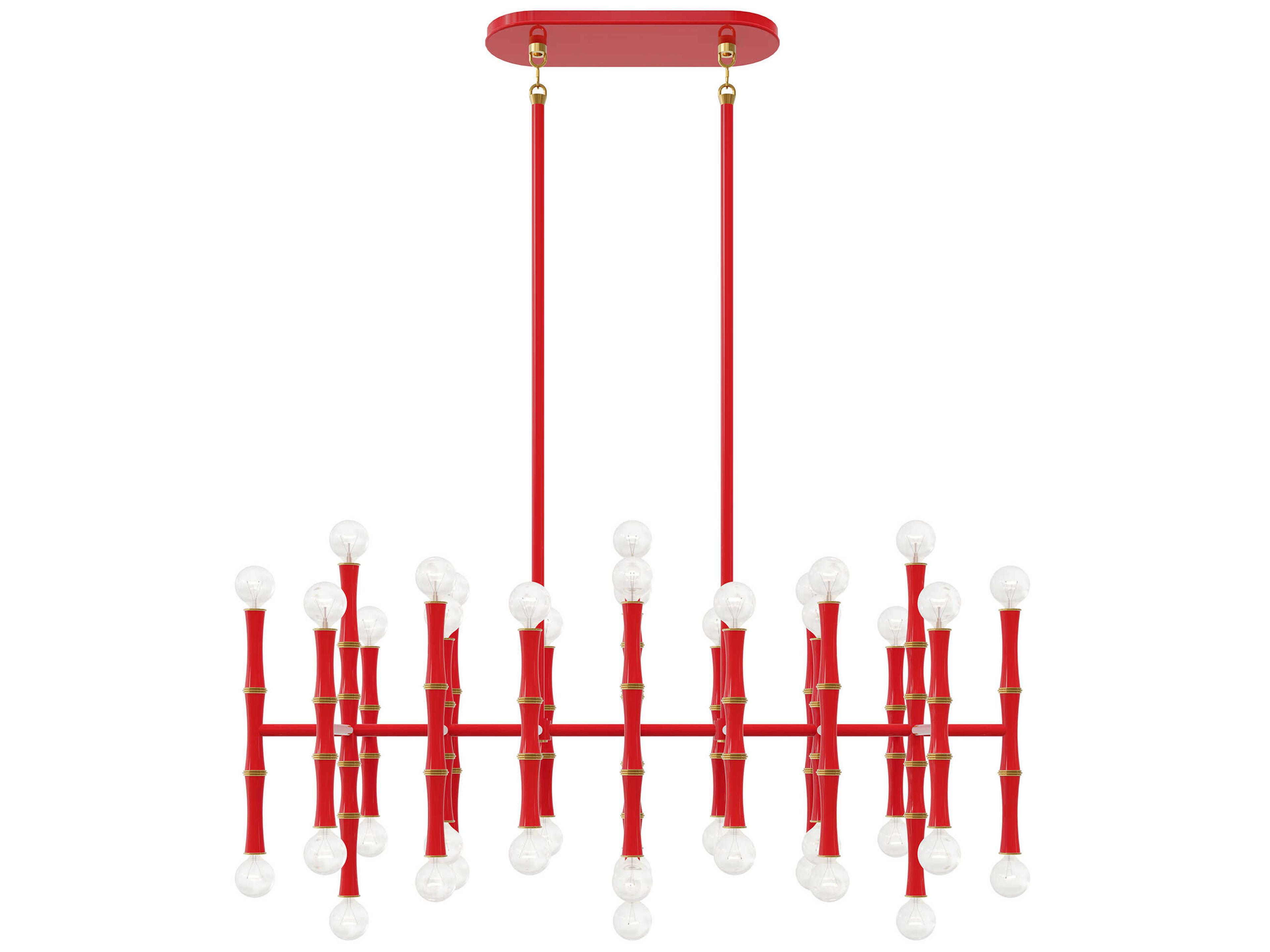 Kane 42-Light Ruby Red Island Pendant
