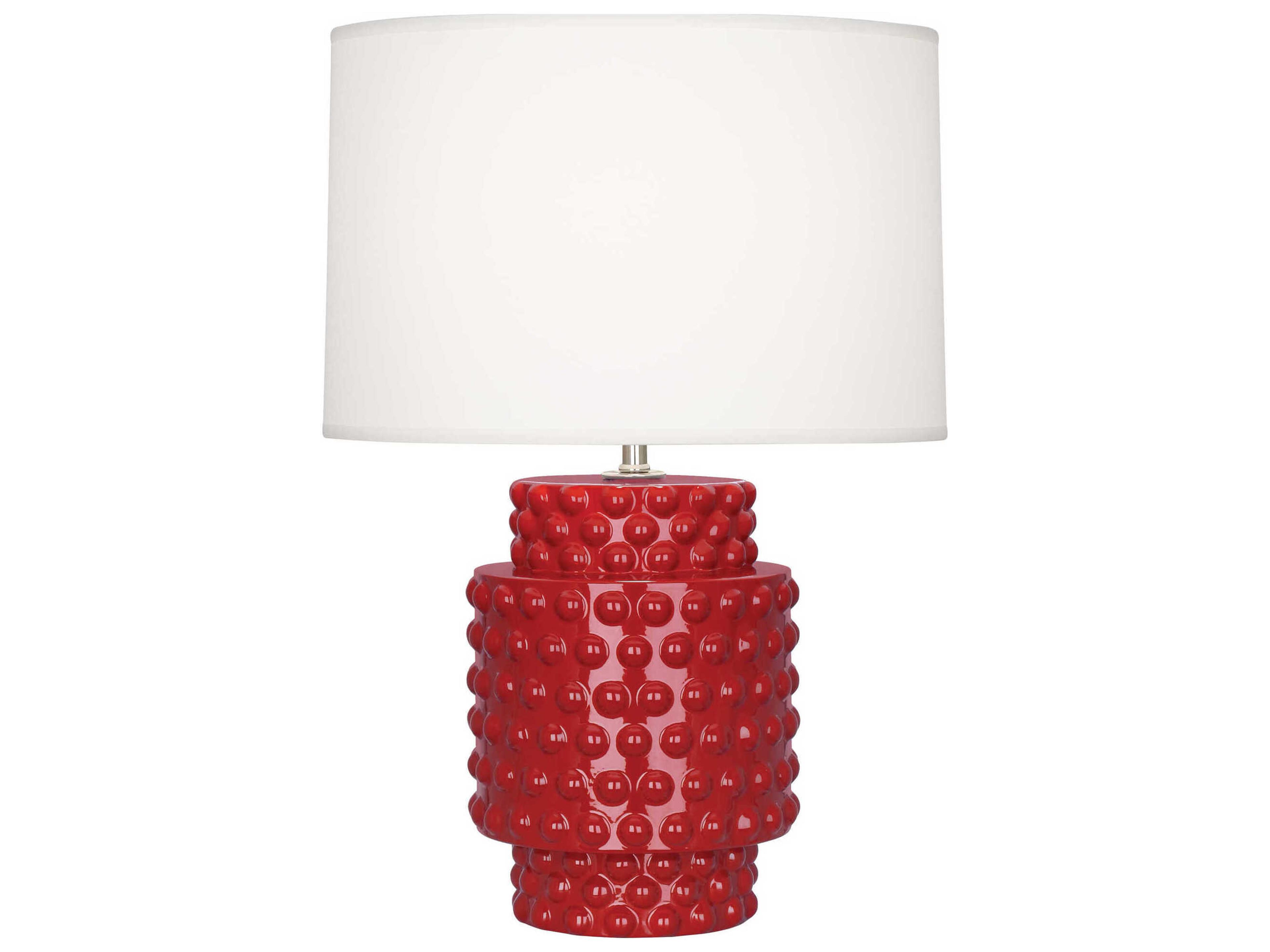 Dolly Ruby Red Glazed Textured Table Lamp