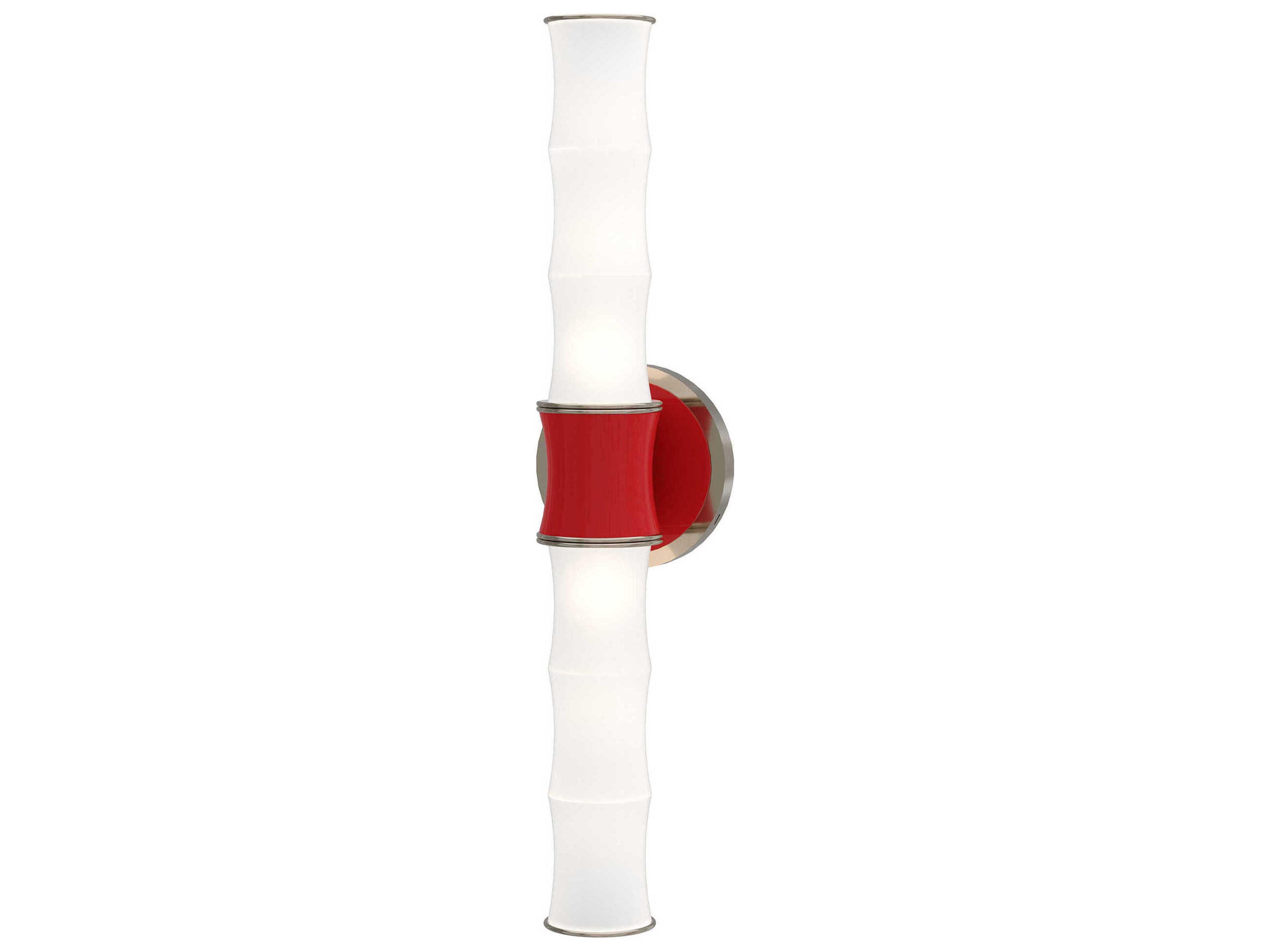 Robert Abbey Kane 2-Light Ruby Red Wall Sconce