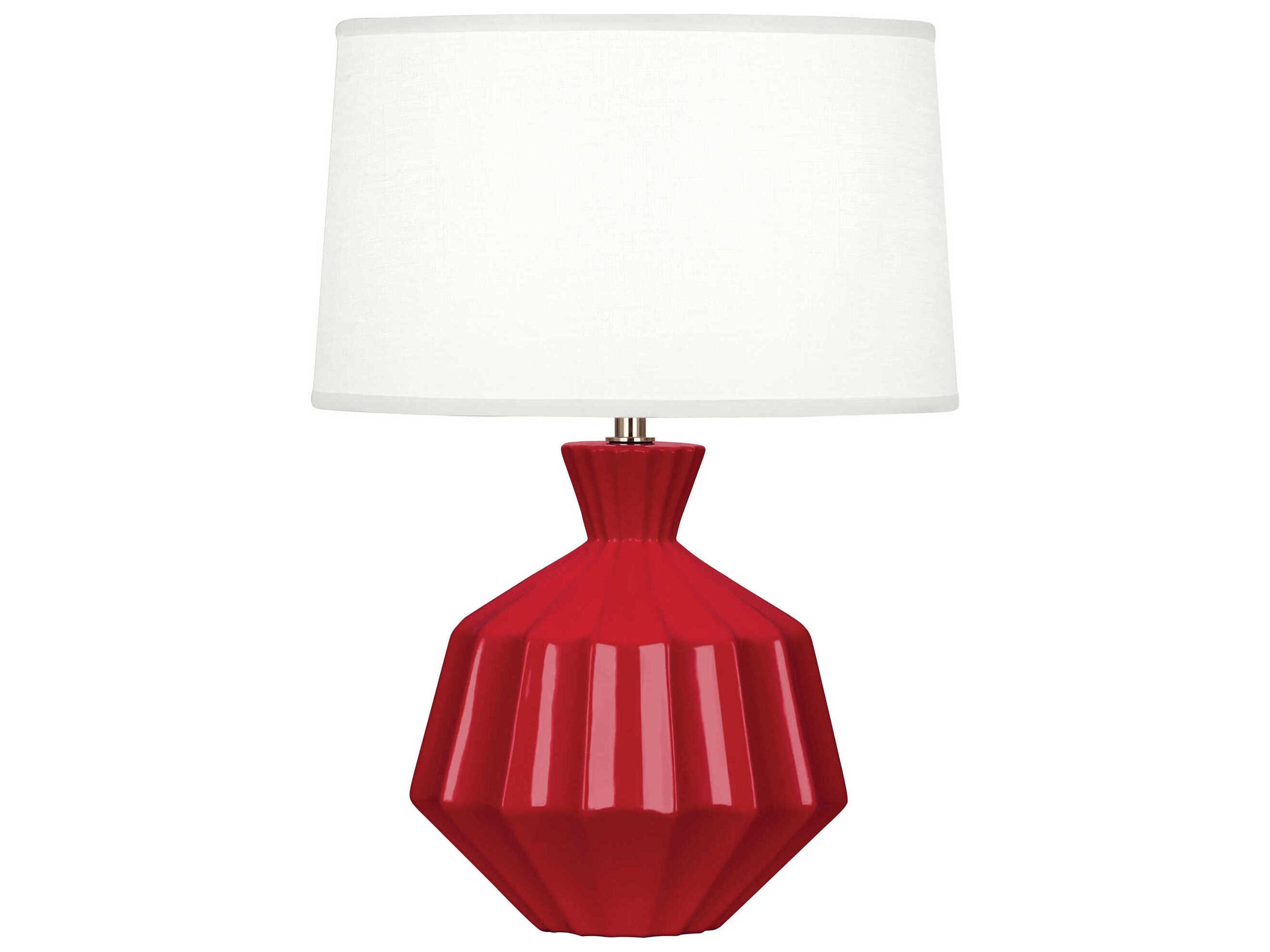 Orion Ruby Red Glazed Table Lamp