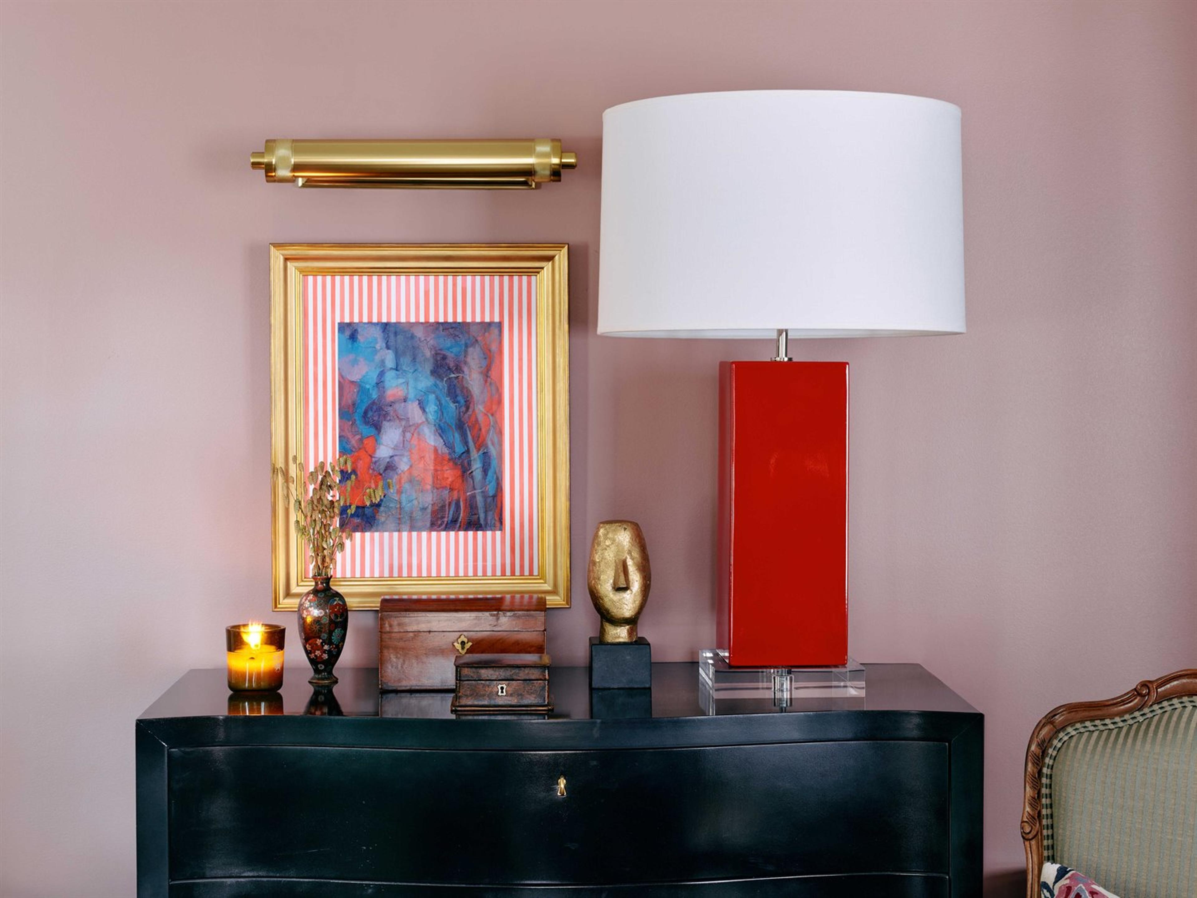 Robert Abbey Harvey Ruby Red Glazed Buffet Lamp