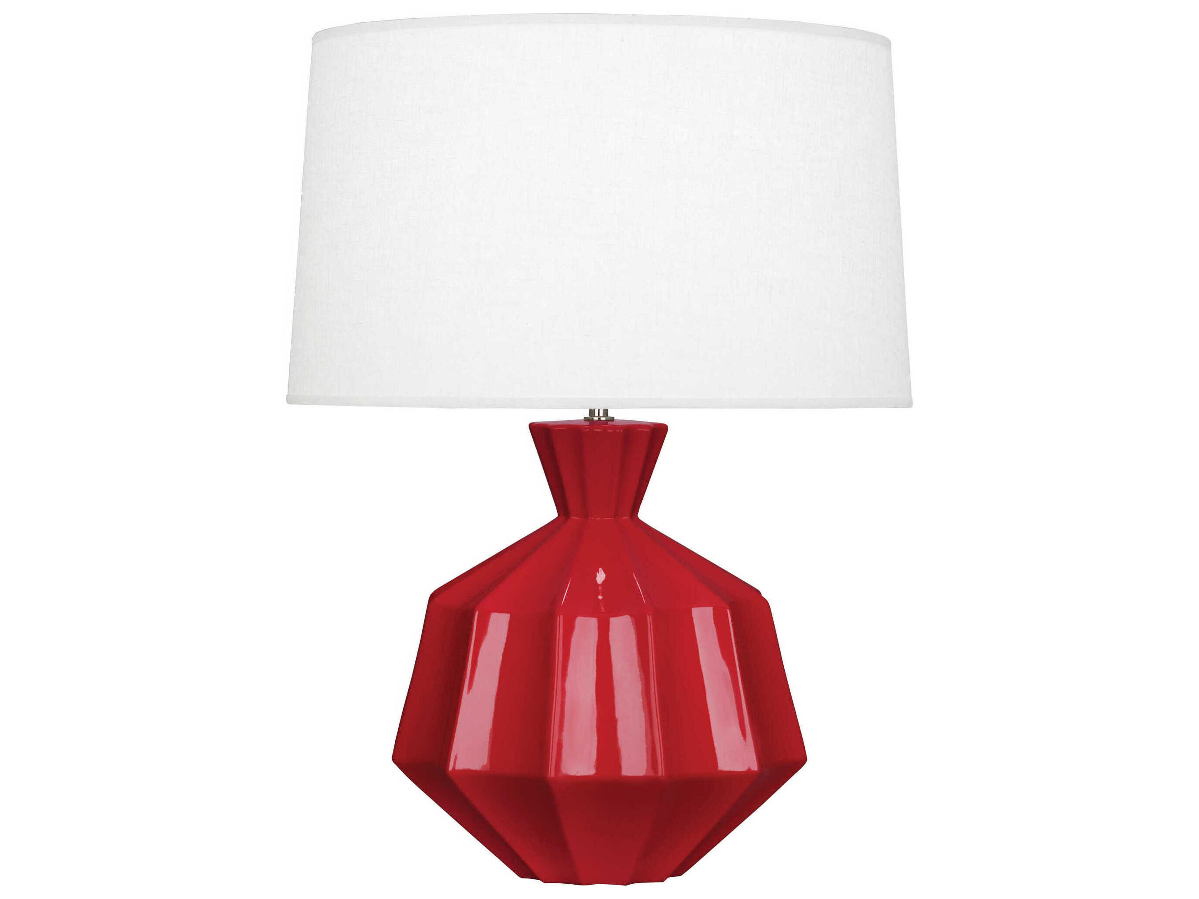 Orion Ruby Red Glazed Buffet Lamp