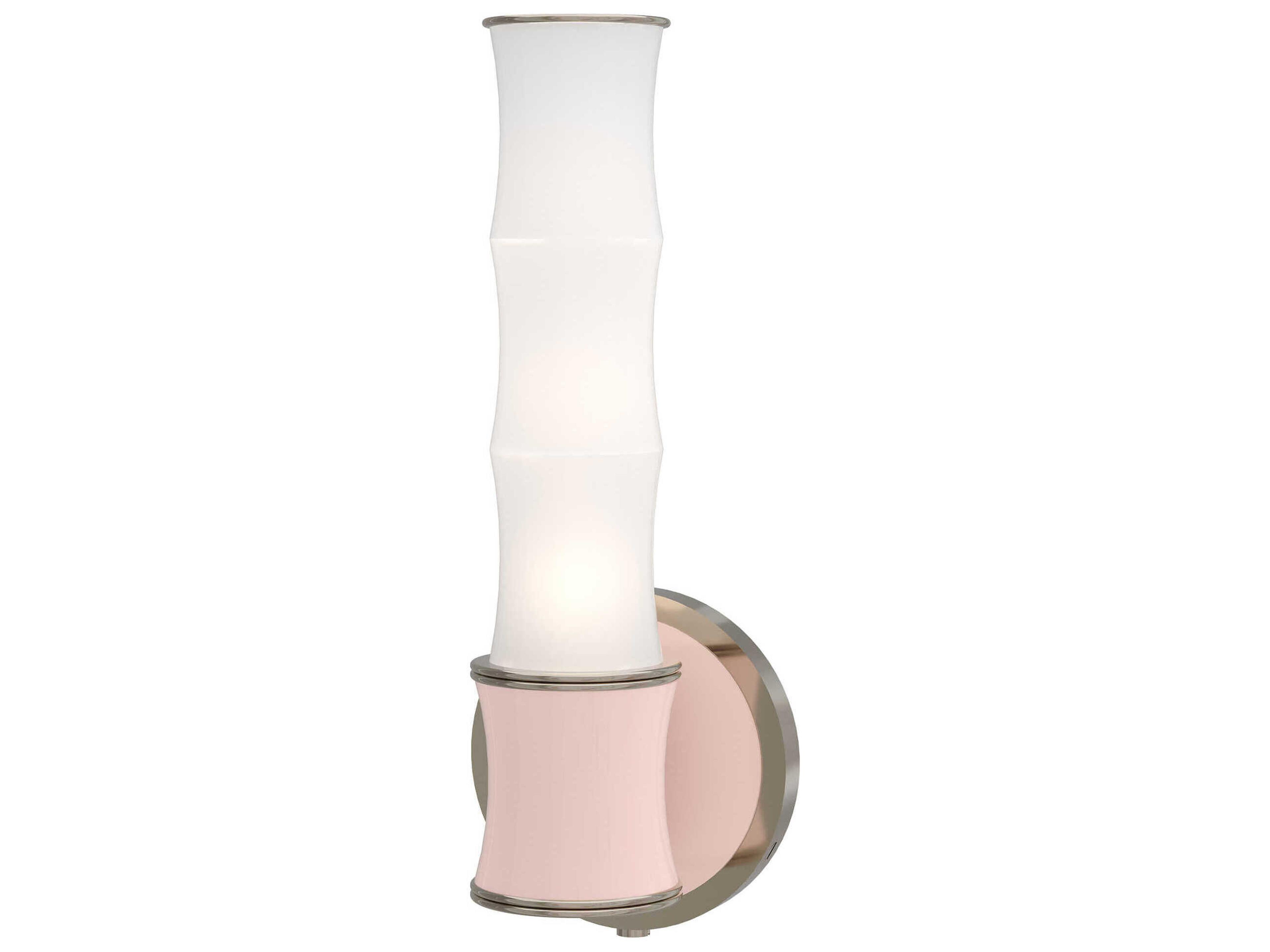 Robert Abbey Kane 1-Light Rose Water Pink Wall Sconce