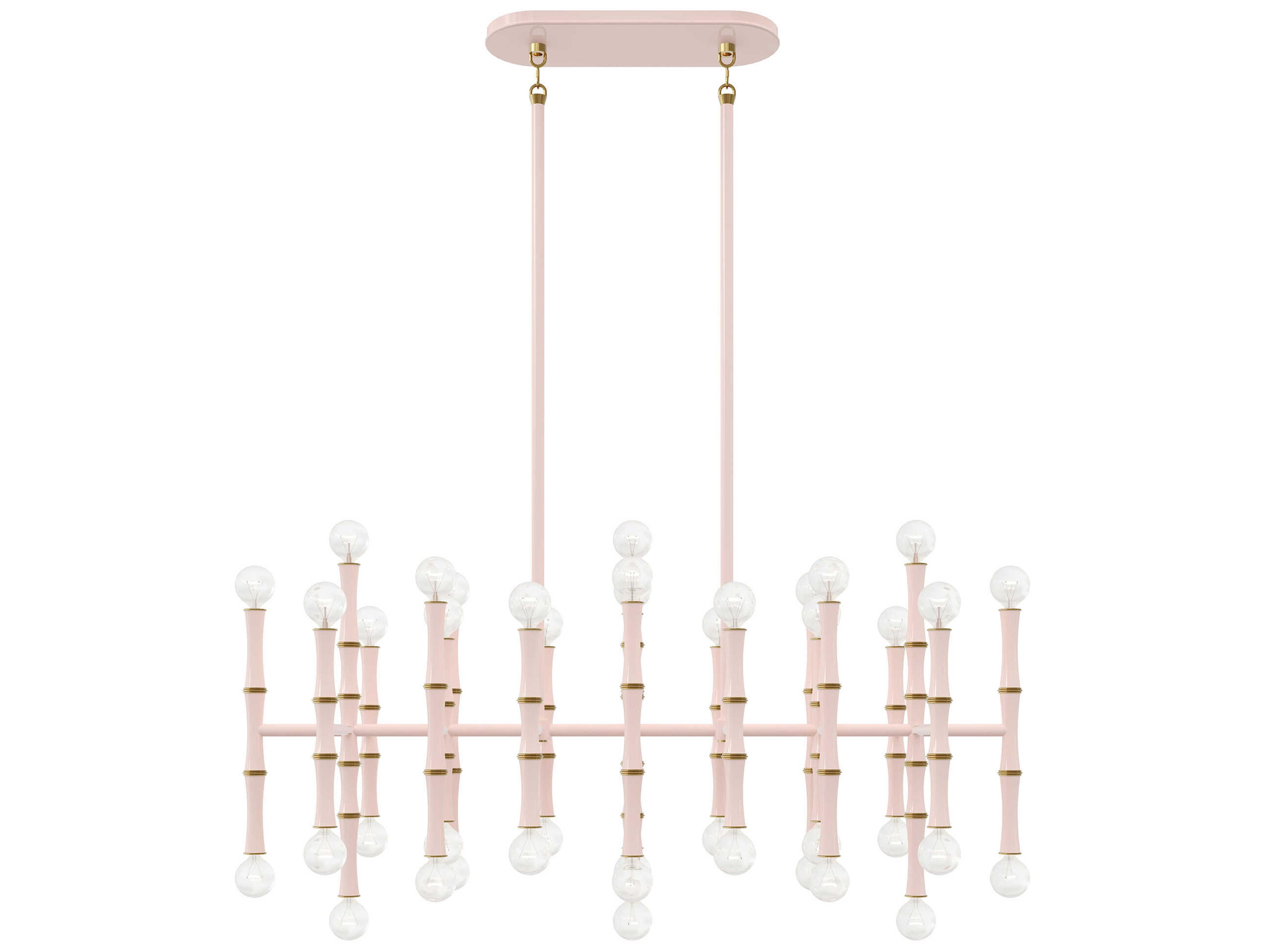 Kane 42-Light Rose Water Pink Island Pendant