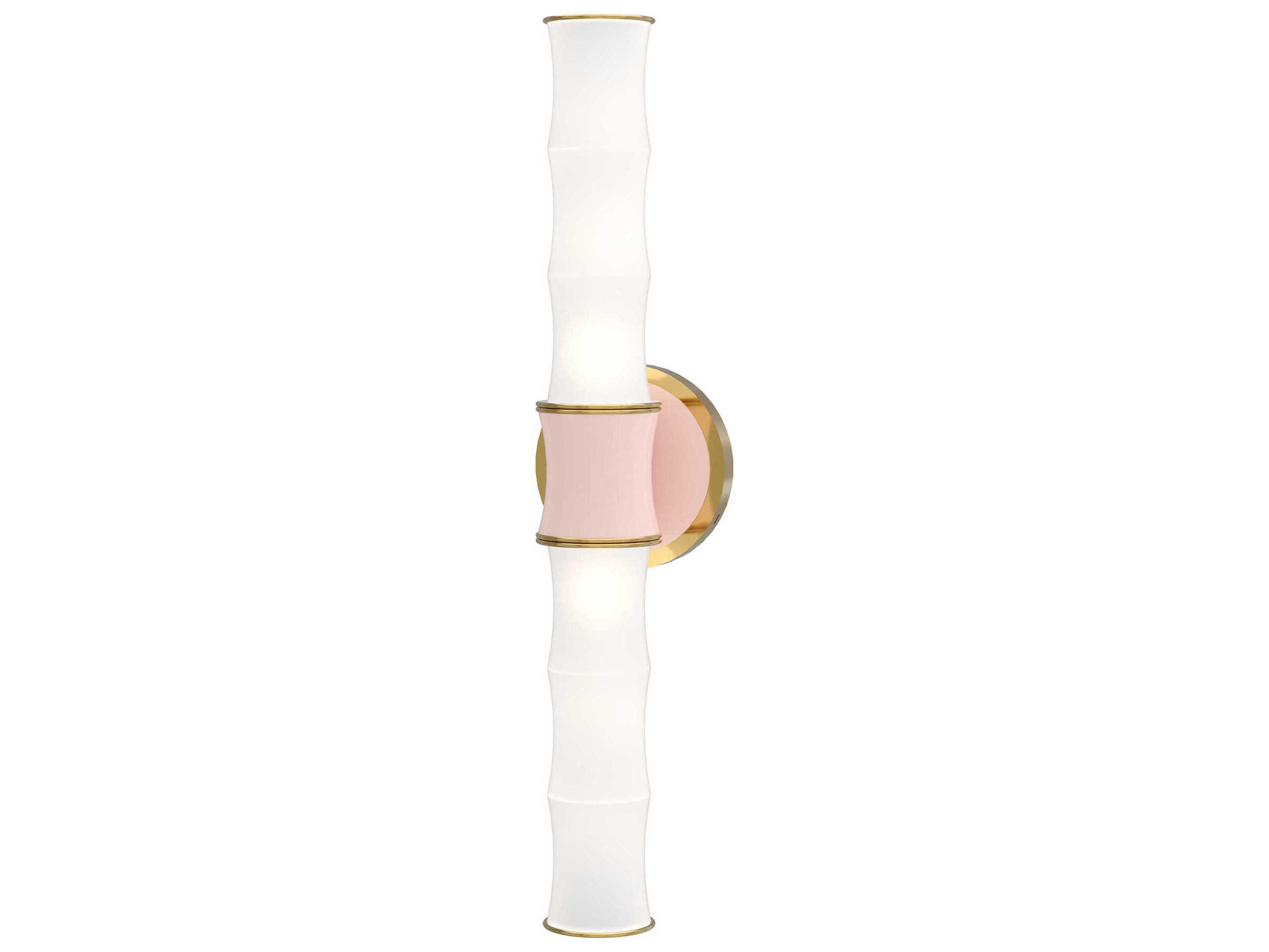 Kane 2-Light Rose Water Pink Wall Sconce
