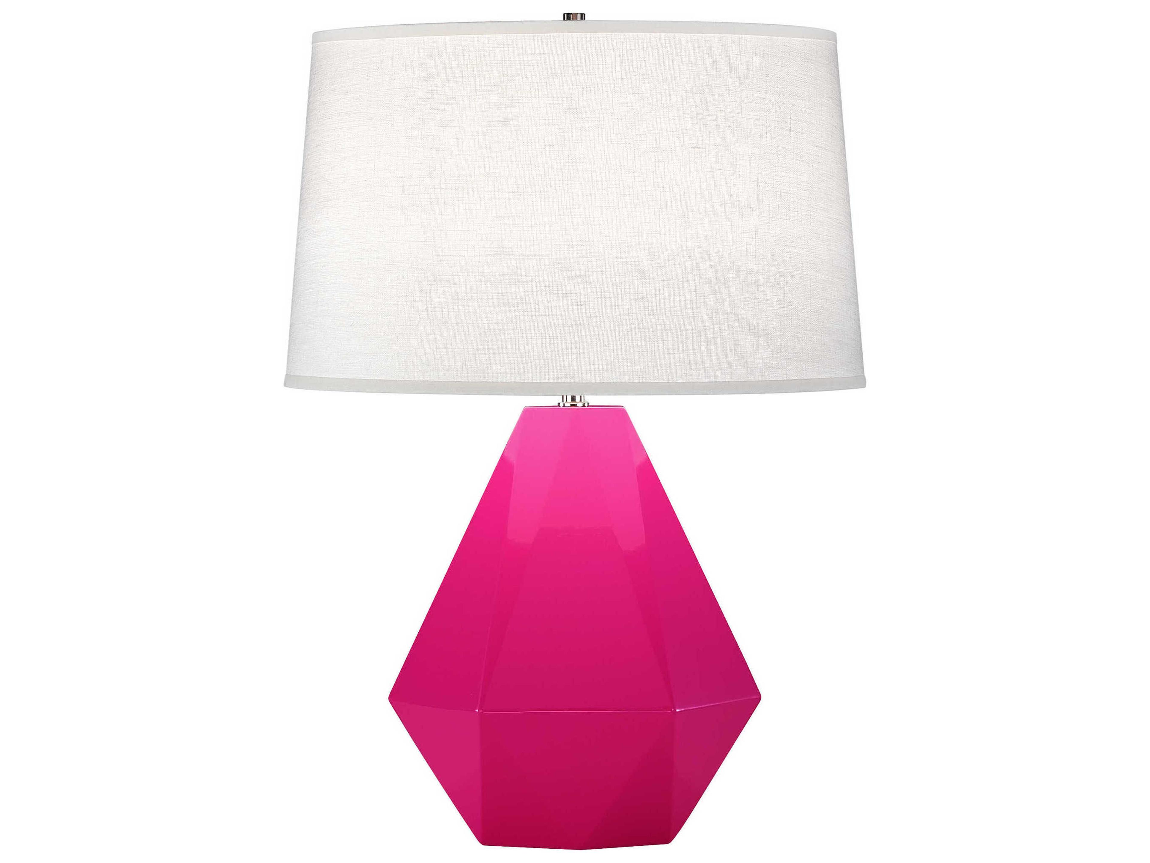 Delta Razzle Rose Glazed Pink Table Lamp