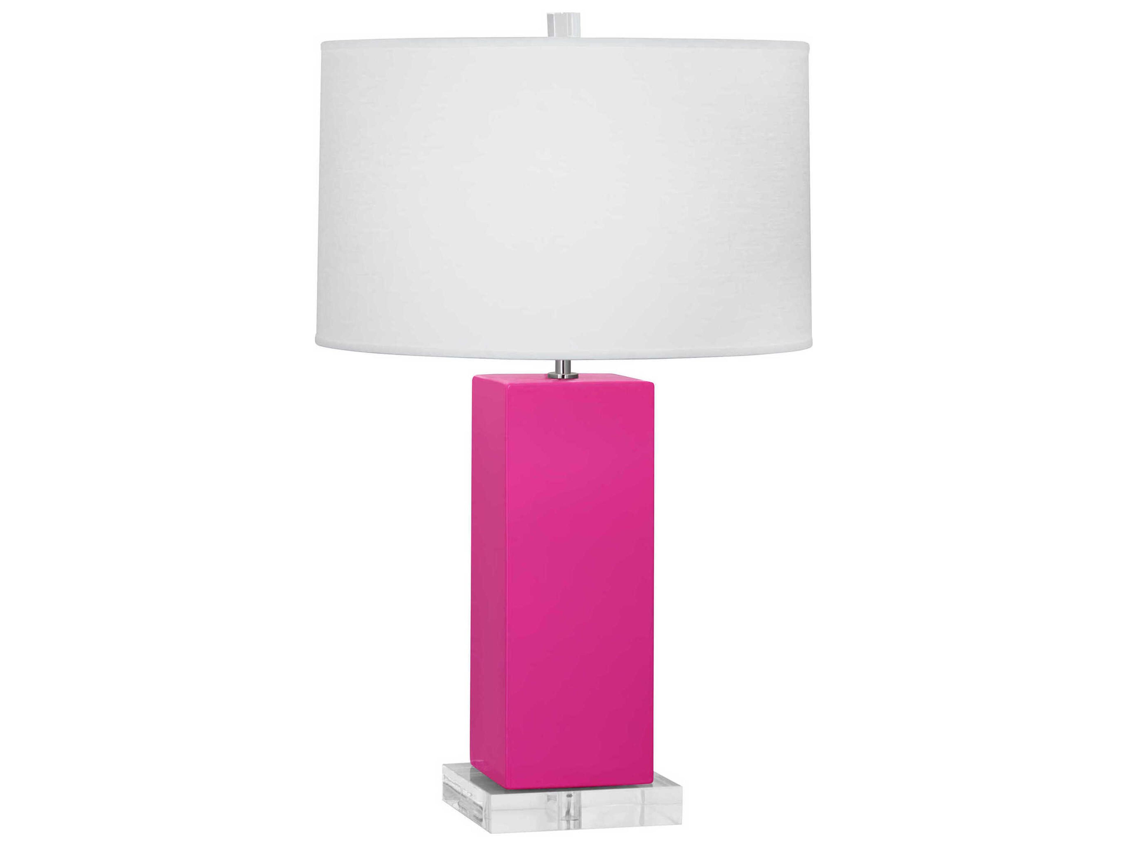 Harvey Razzle Rose Glazed Pink Buffet Lamp