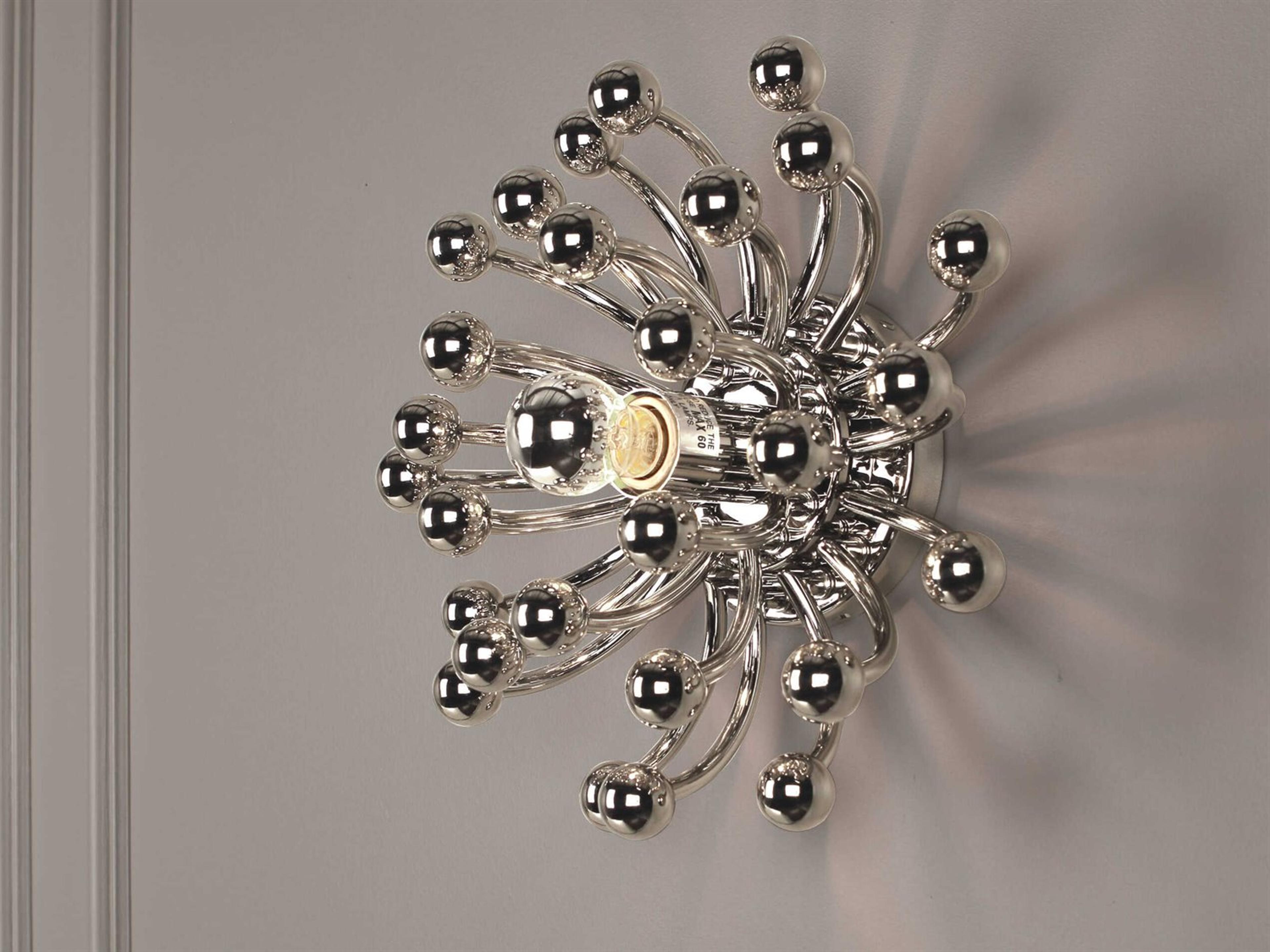 Robert Abbey Anemone 1-Light Polished Nickel Flush Mount