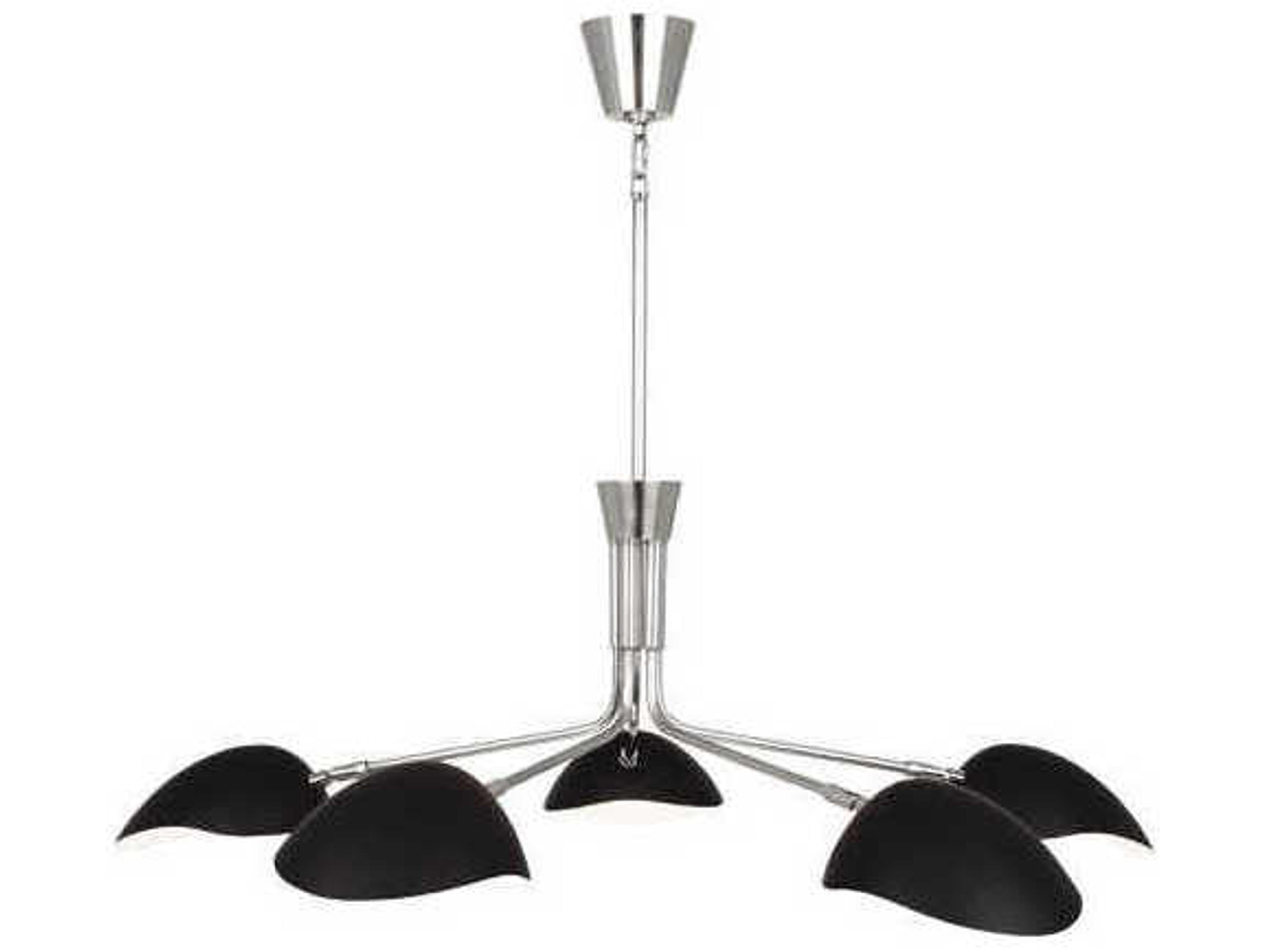 Rico Espinet Racer 5-Light Polished Nickel Chandelier