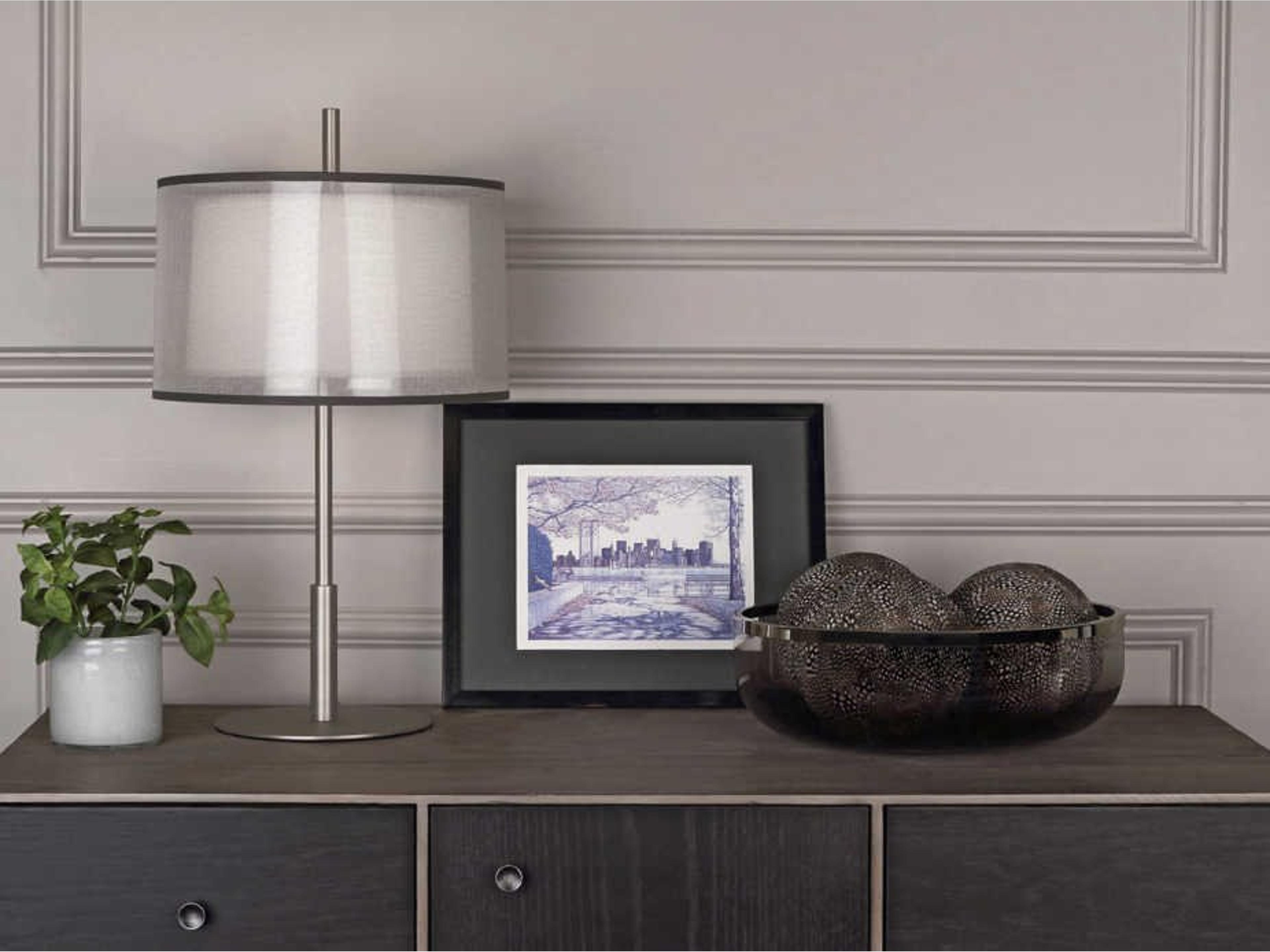 Robert Abbey Saturnia Stainless Steel Table Lamp