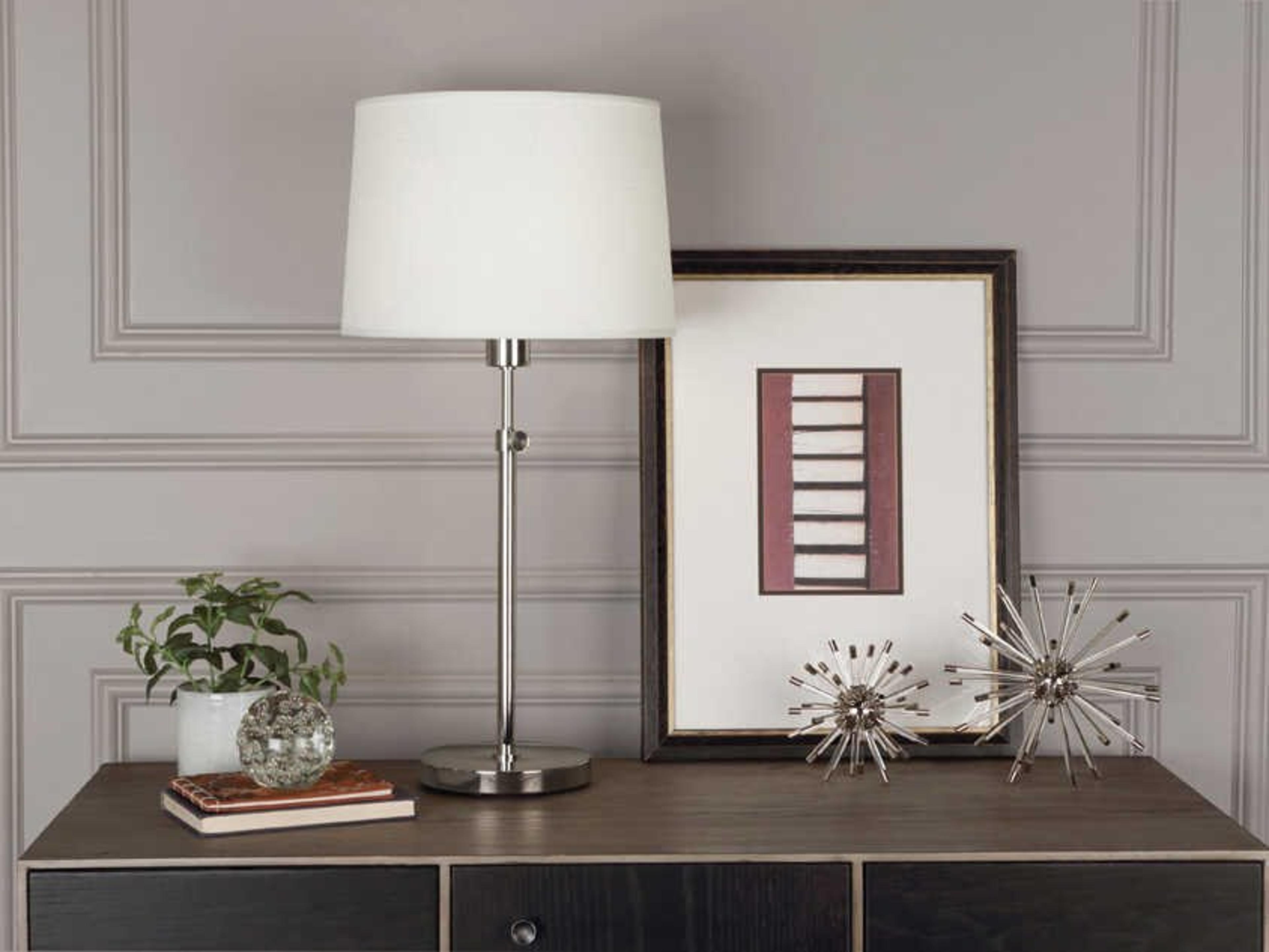 Robert Abbey Koleman Polished Nickel Buffet Lamp