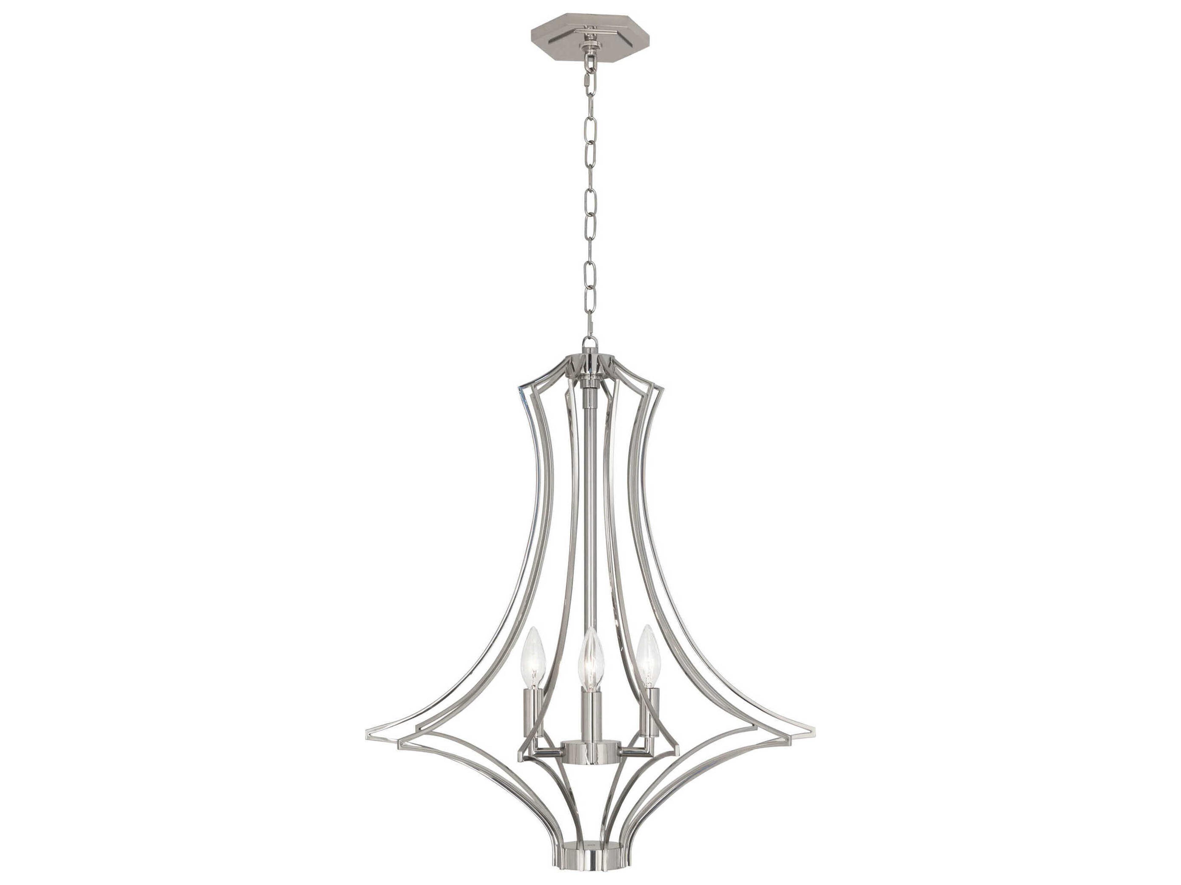 Grace 4-Light Polished Nickel Pendant