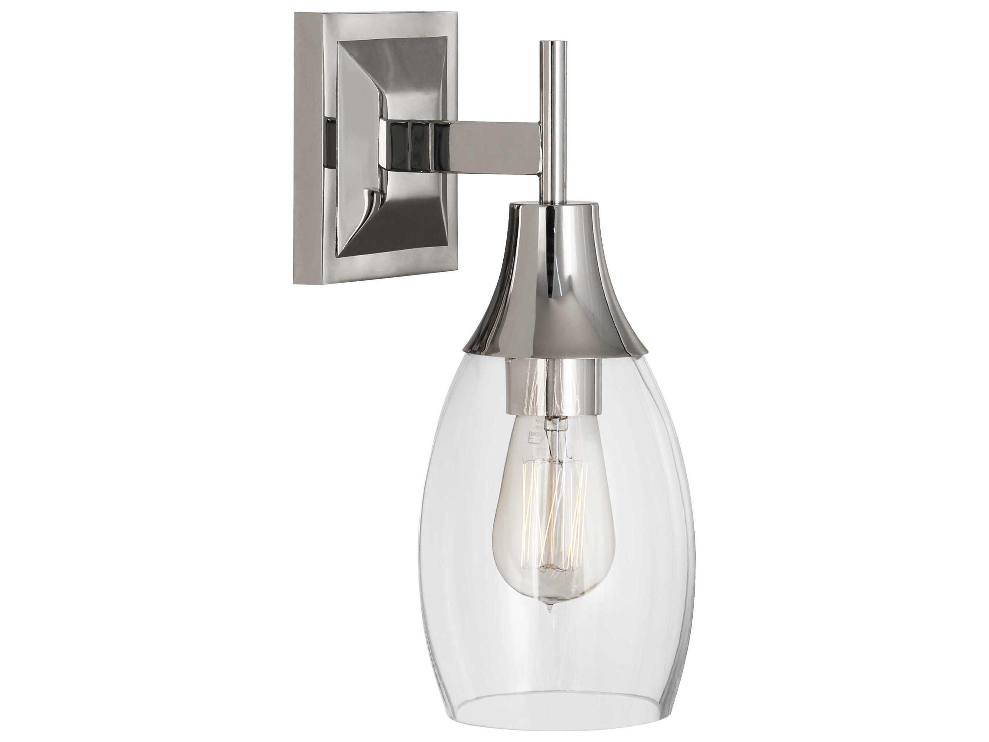 Grace 1-Light Polished Nickel Wall Sconce