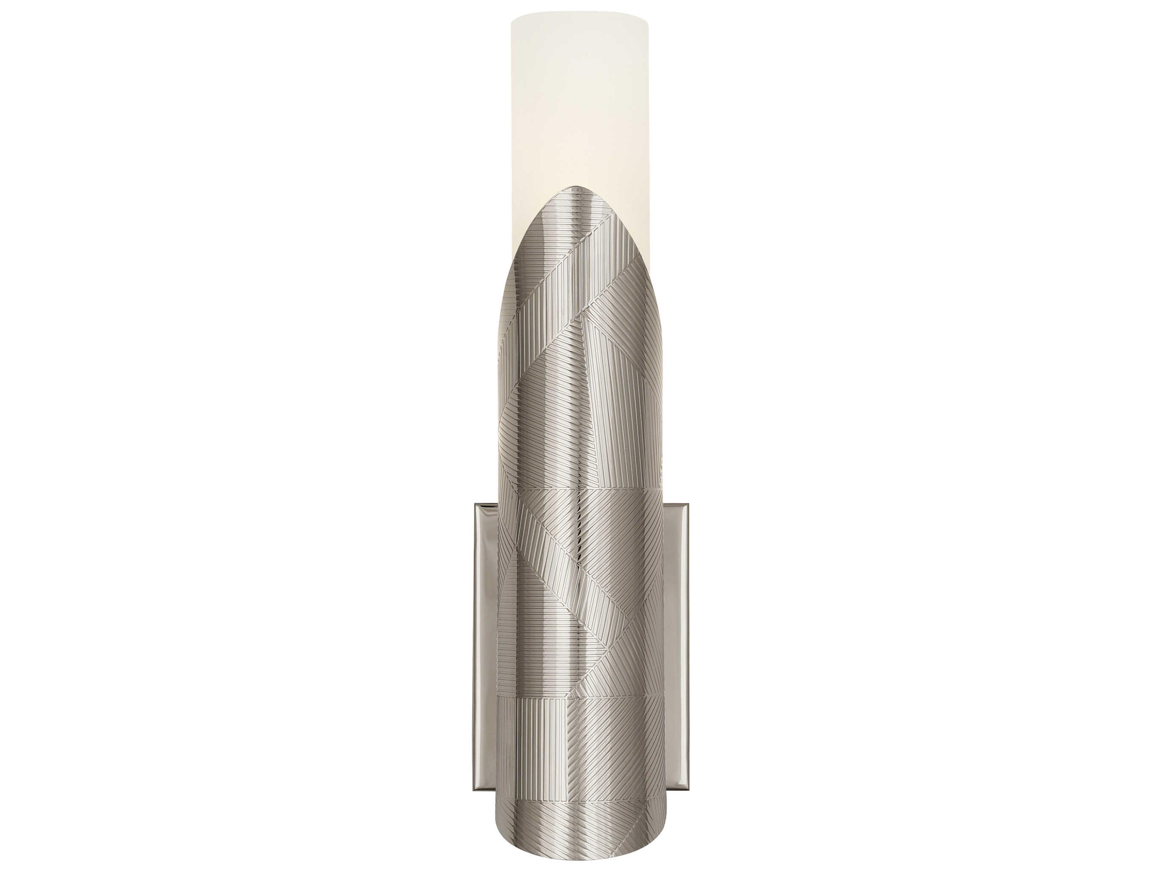 Michael Berman Brut 1-Light Polished Nickel Wall Sconce