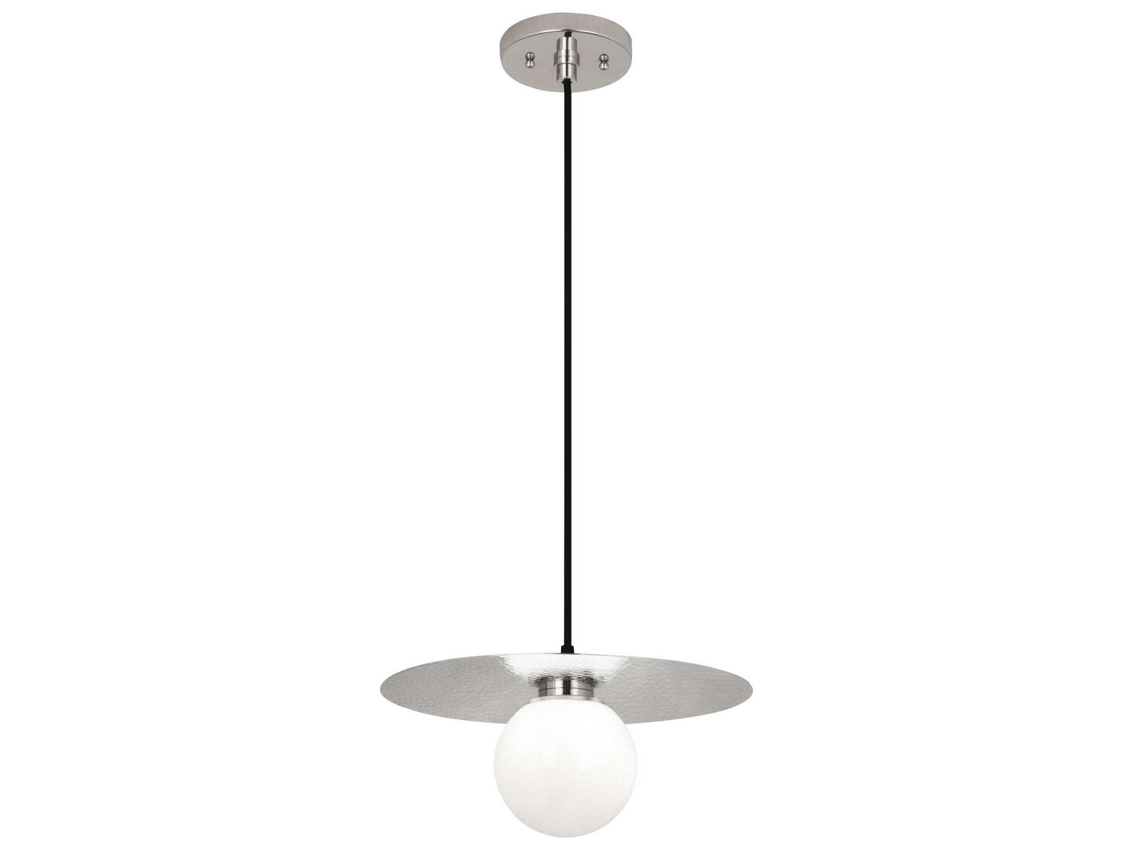 Dal 1-Light Polished Nickel Globe Pendant