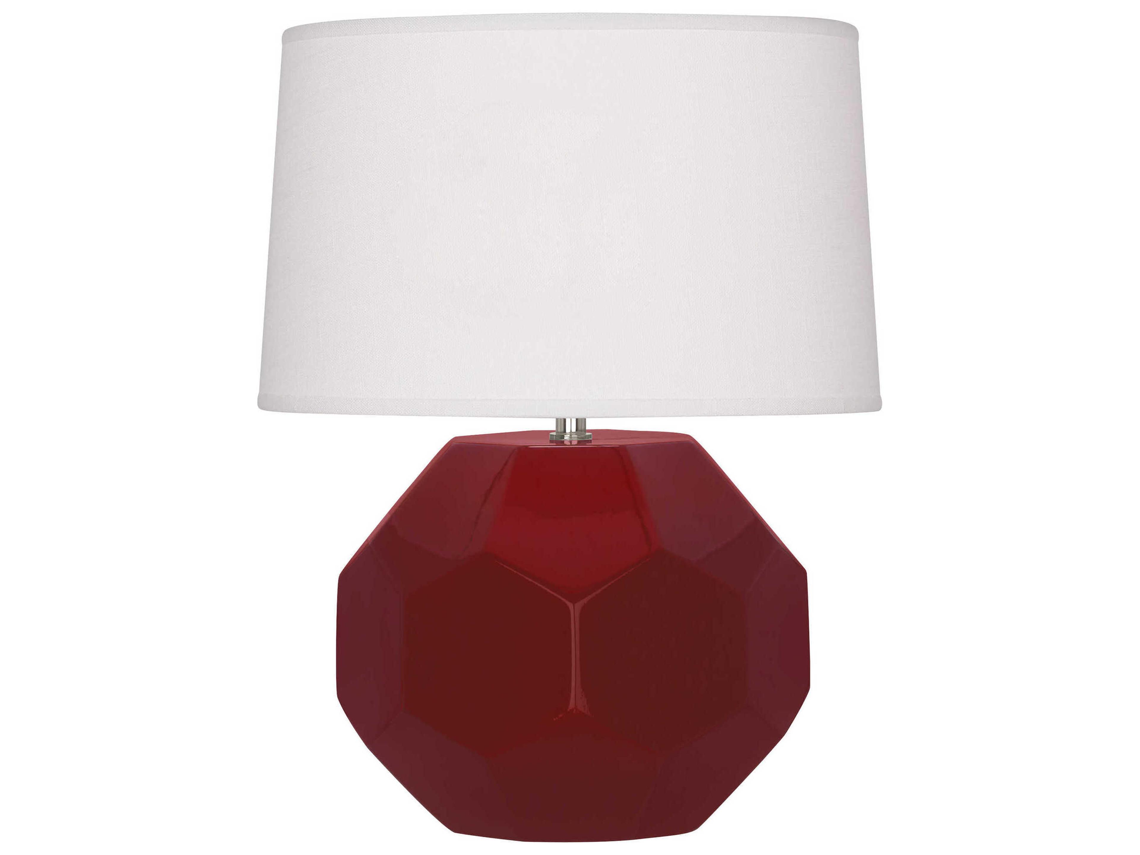 Franklin Sangria Glazed Red Table Lamp