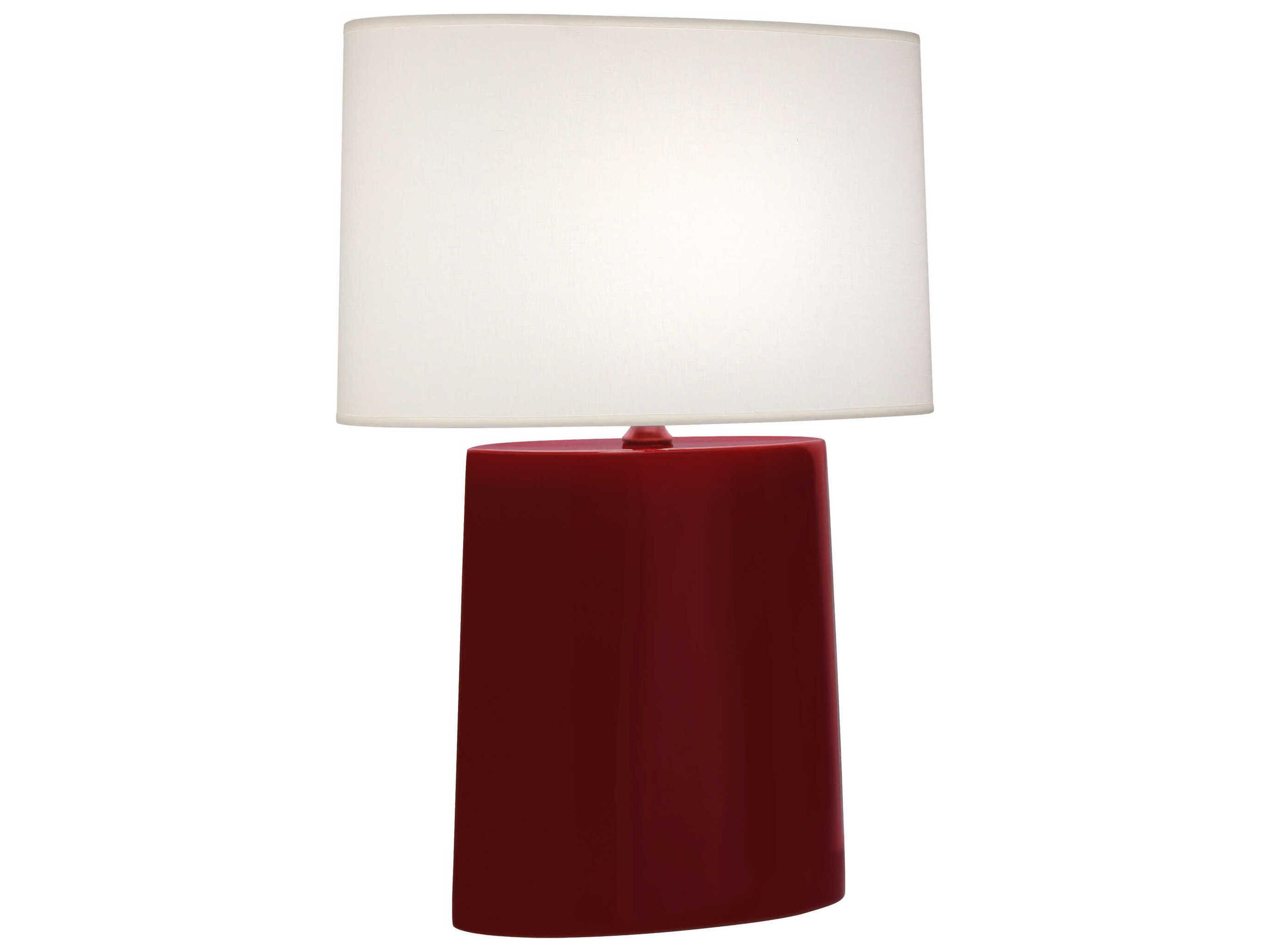 Victor Sangria Glazed Red Buffet Lamp