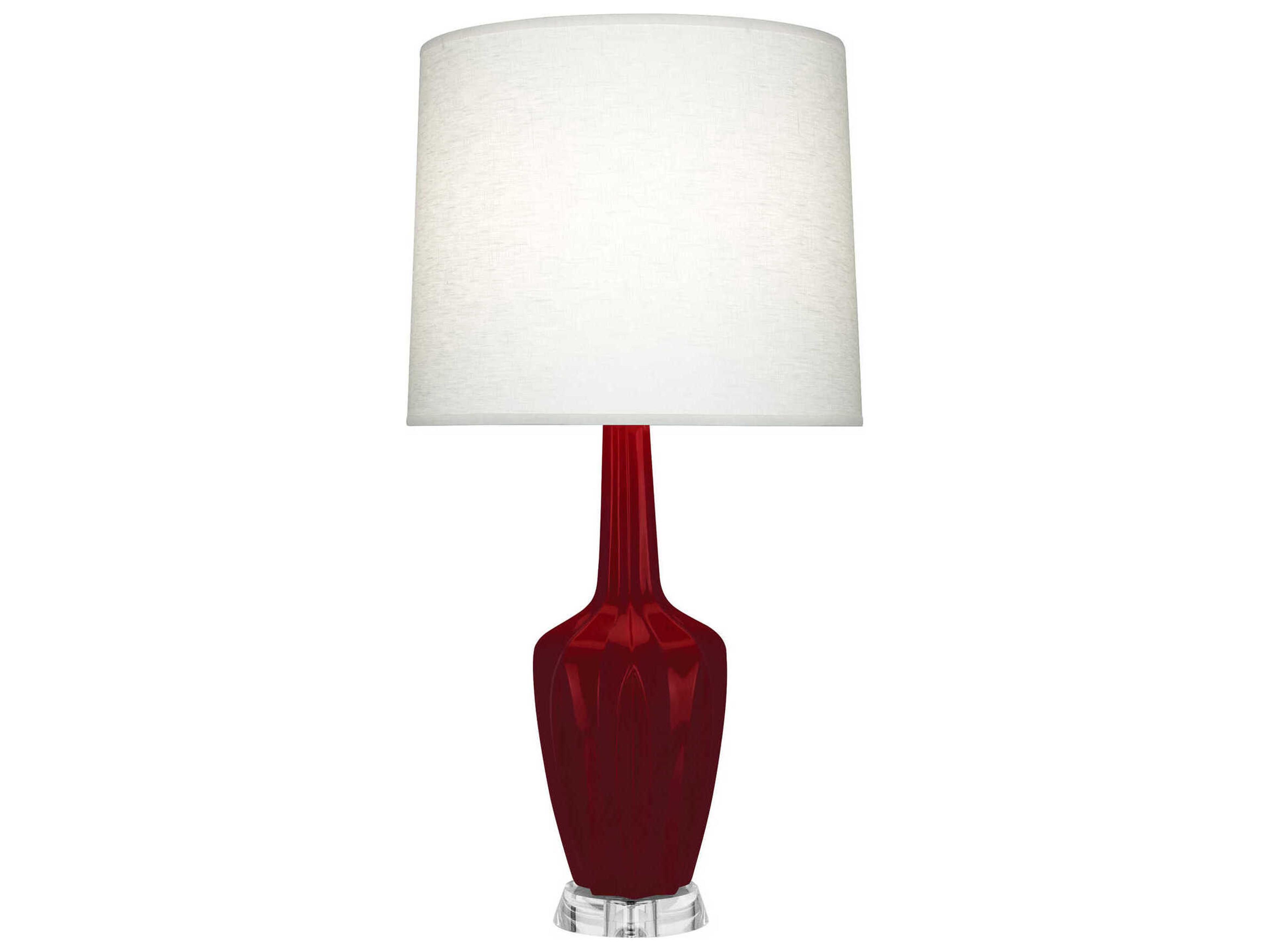 Emma Sangria Glazed Red Buffet Lamp