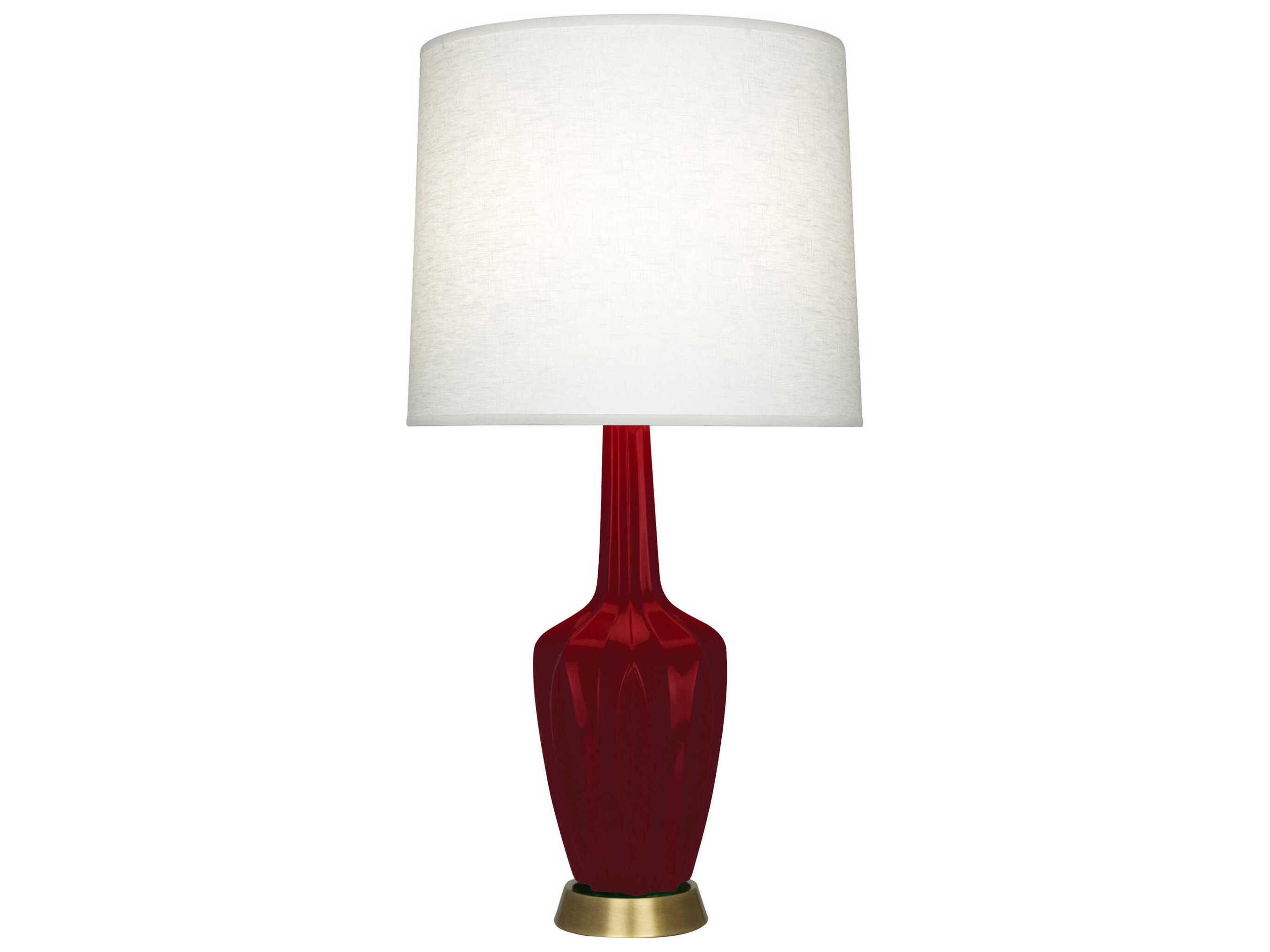 Robert Abbey Emma Sangria Glazed Red Buffet Lamp