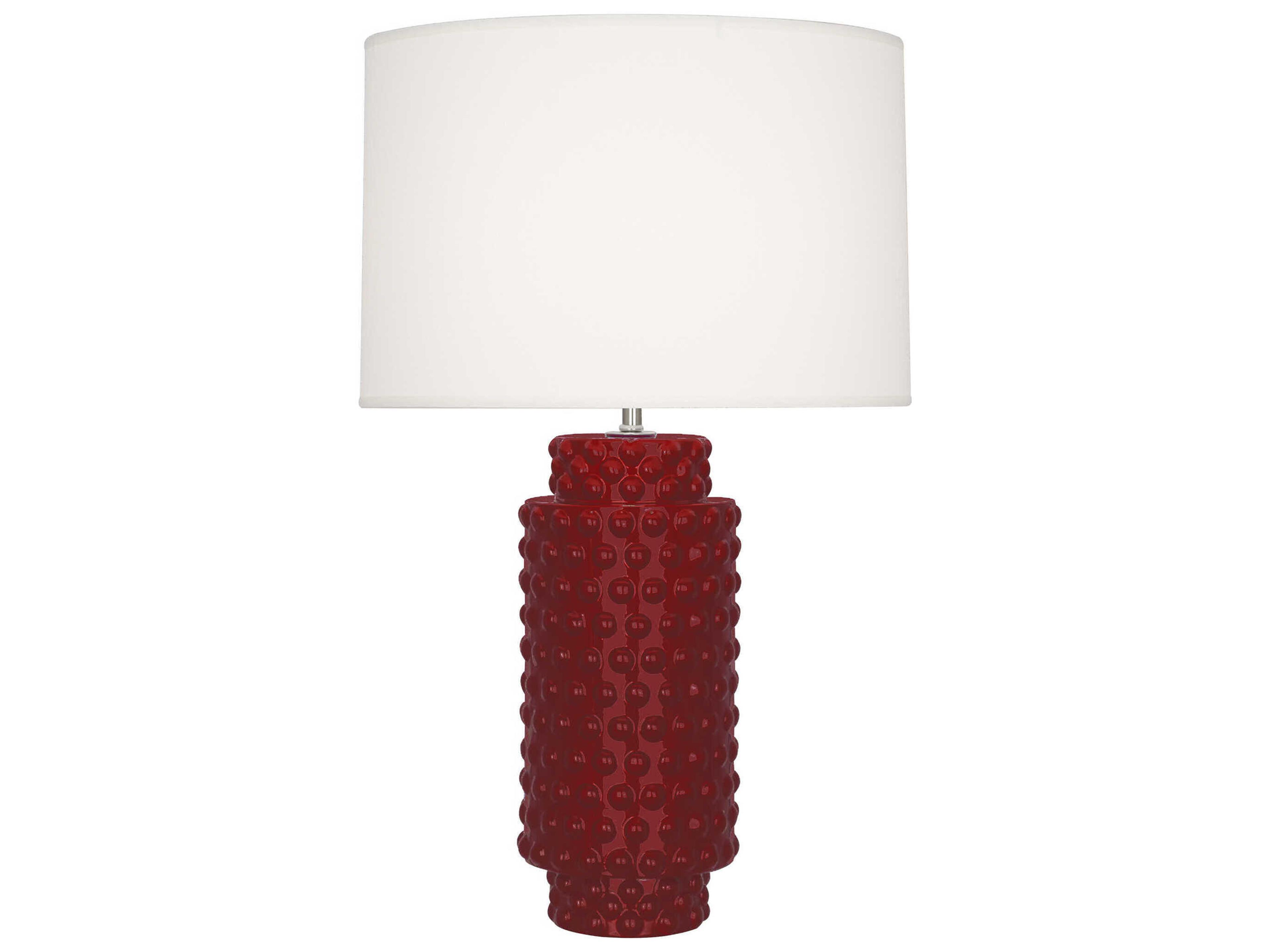 Dolly Sangria Glazed Textured Buffet Lamp