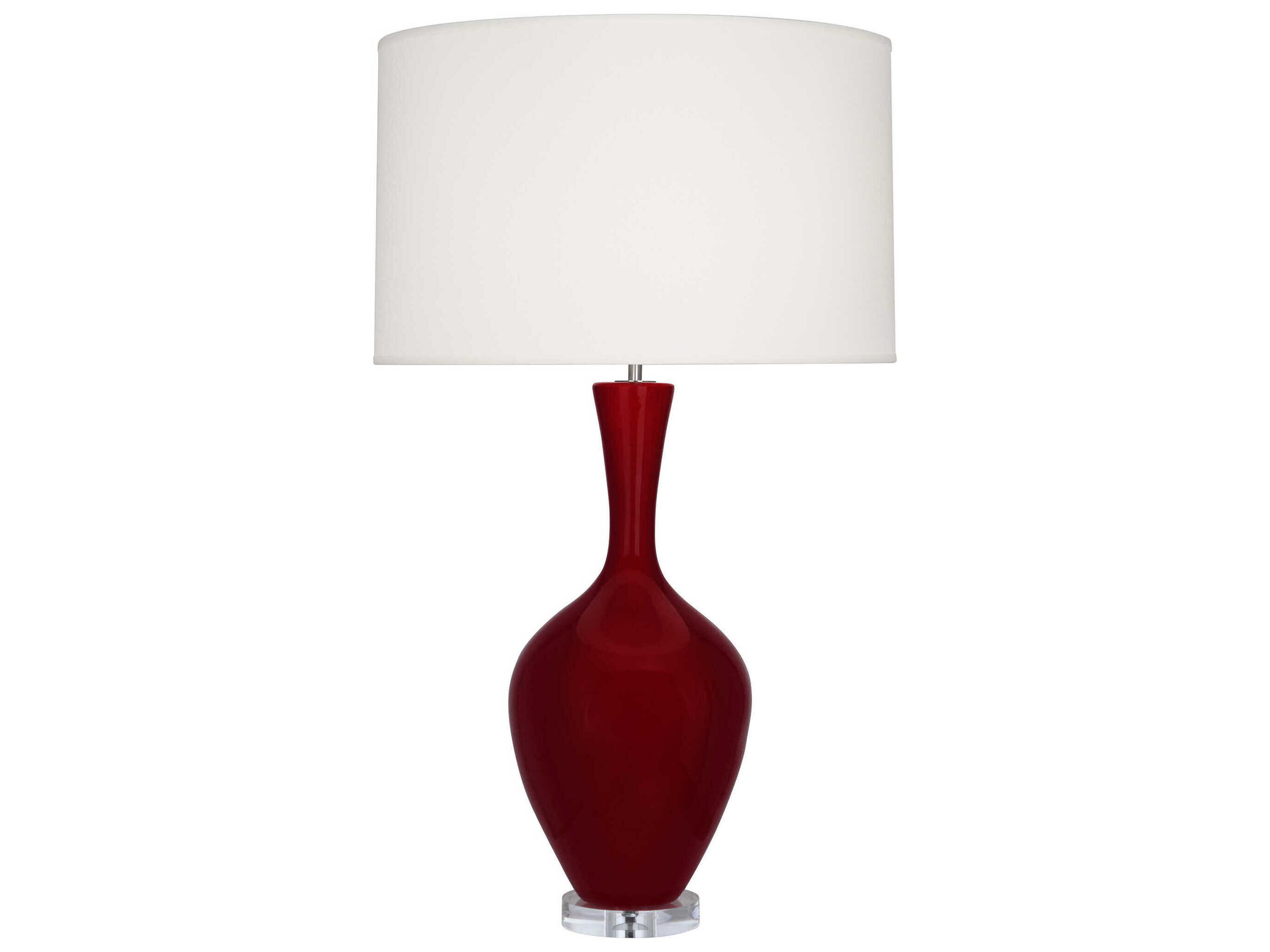 Audrey Sangria Glazed Red Buffet Lamp